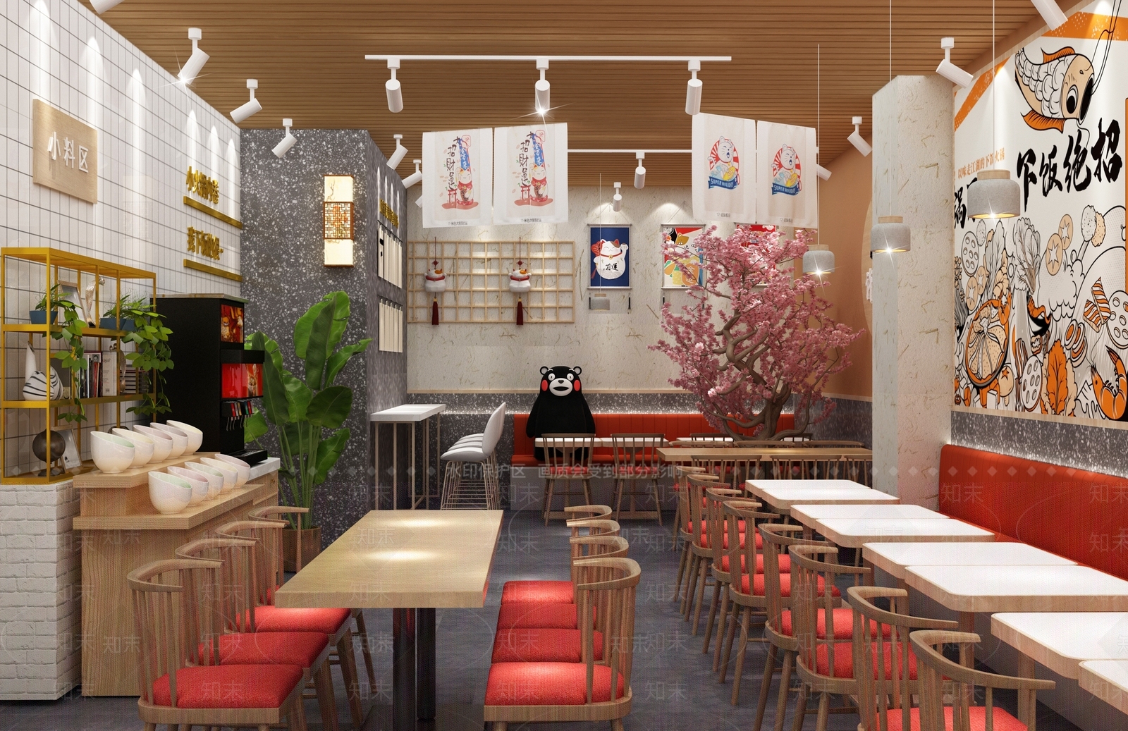 日式火锅店3D模型下载【ID:1117749155】
