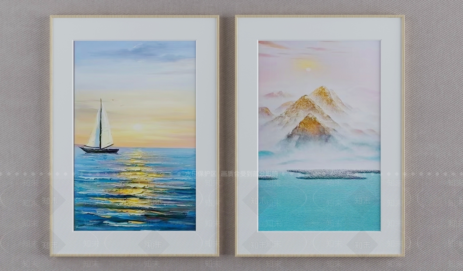 现代客厅装饰画3D模型下载【ID:1117751500】