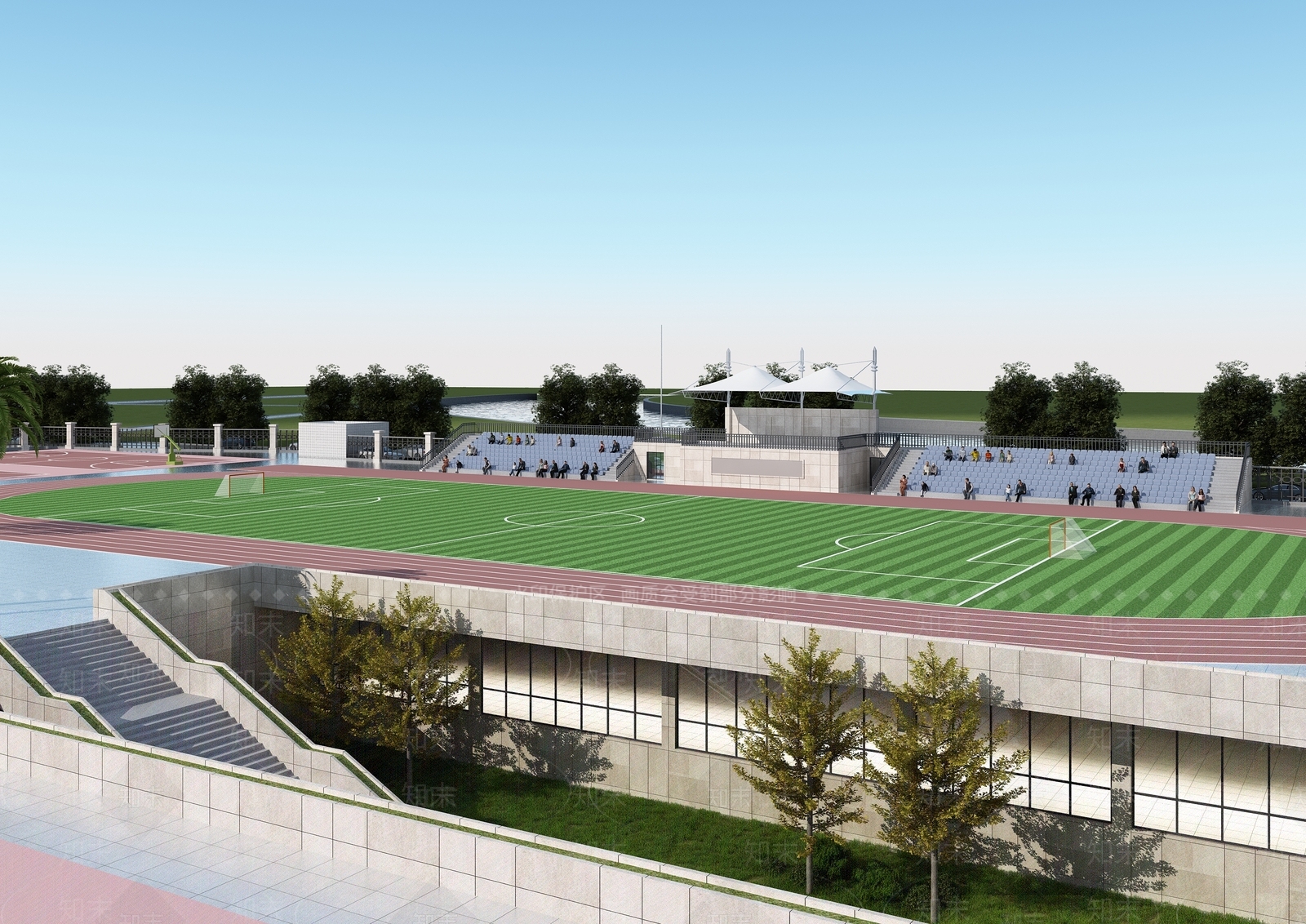 现代球场看台3D模型下载【ID:1117760060】