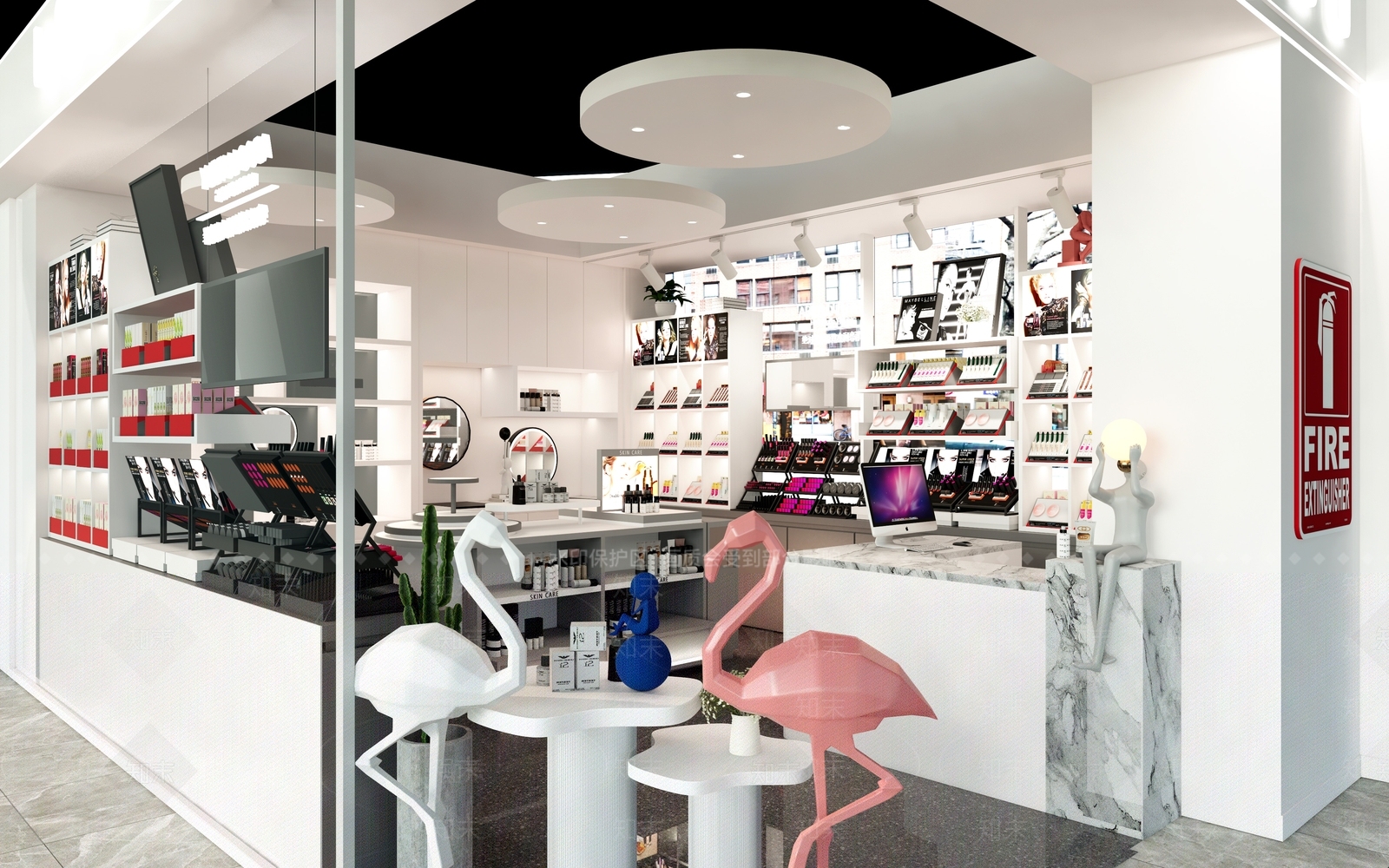 现代美妆店SU模型下载【ID:1117783313】