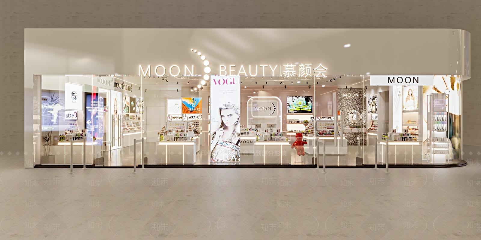 现代化妆品店门头门面3D模型下载【ID:1117825491】