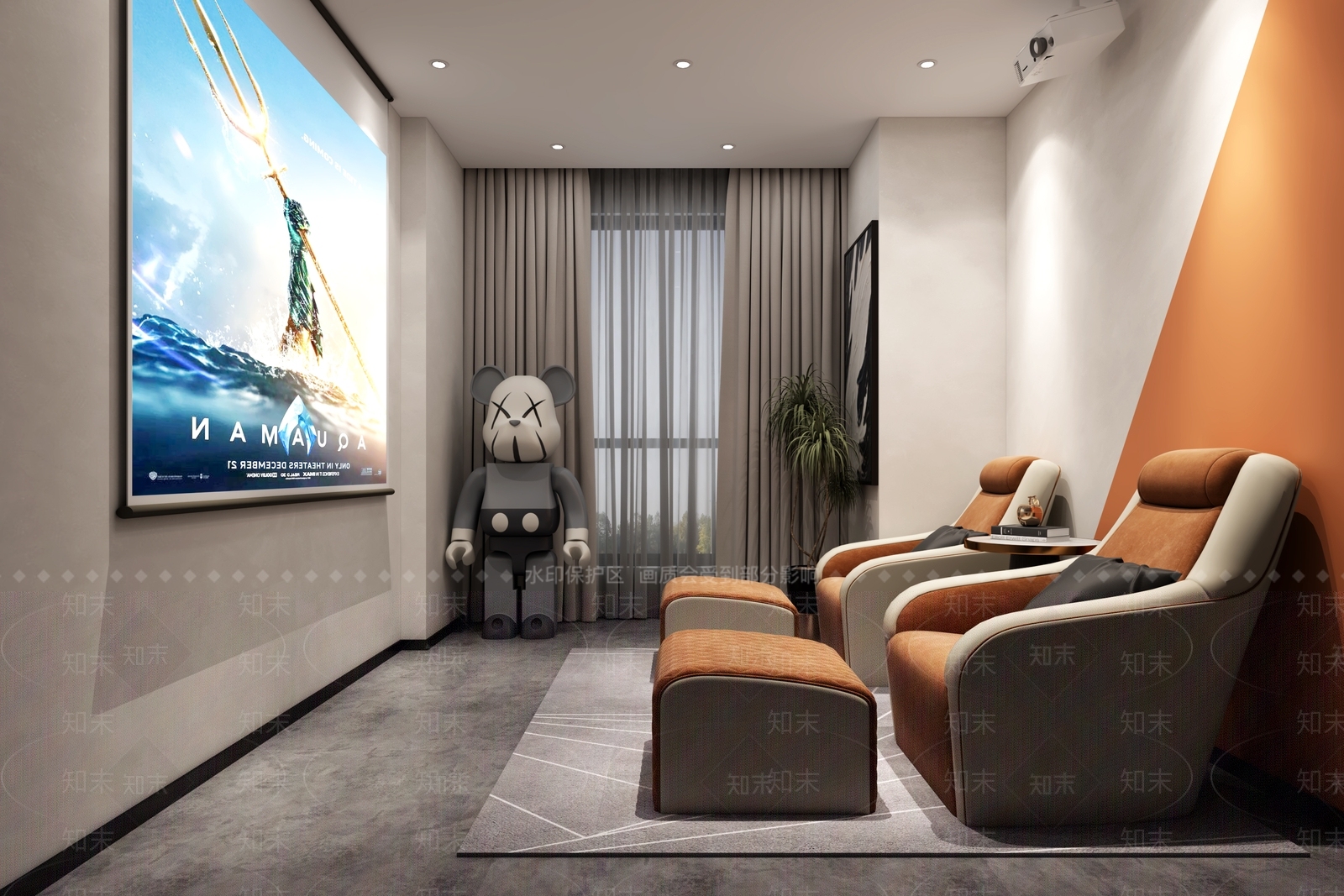 现代居家影音室3D模型下载【ID:1117830971】