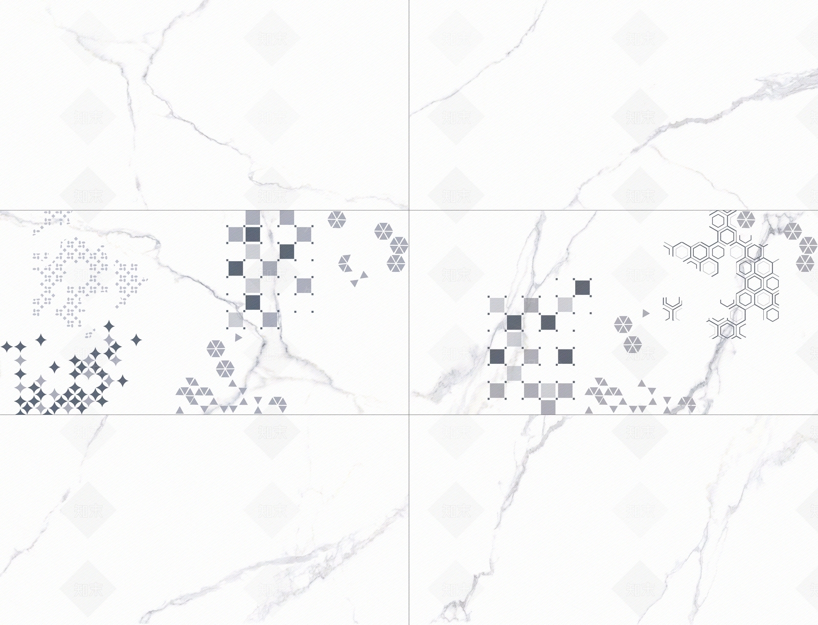 卫生间带腰线瓷砖贴图下载【ID:1117837249】