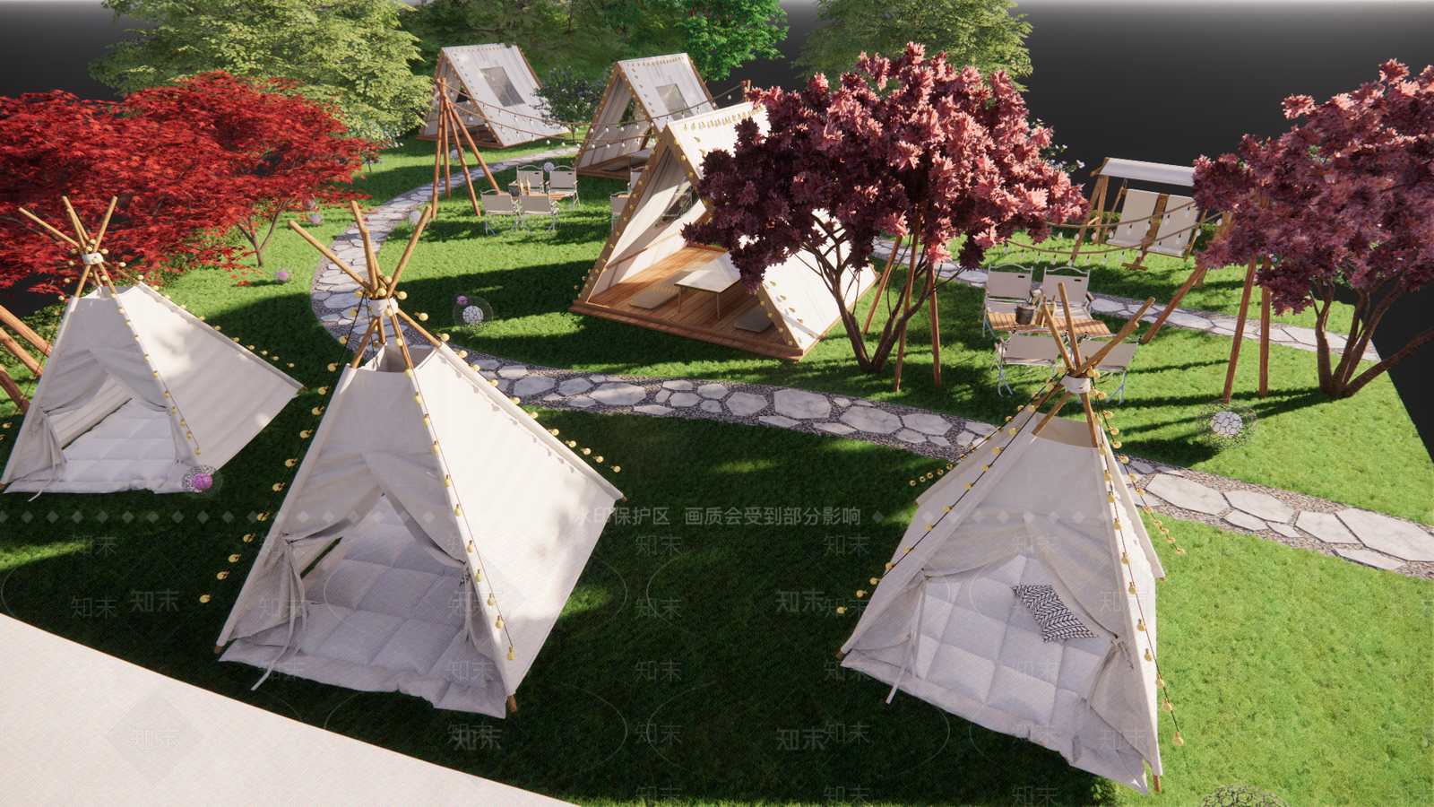 露营帐篷SU模型下载【ID:1117859374】