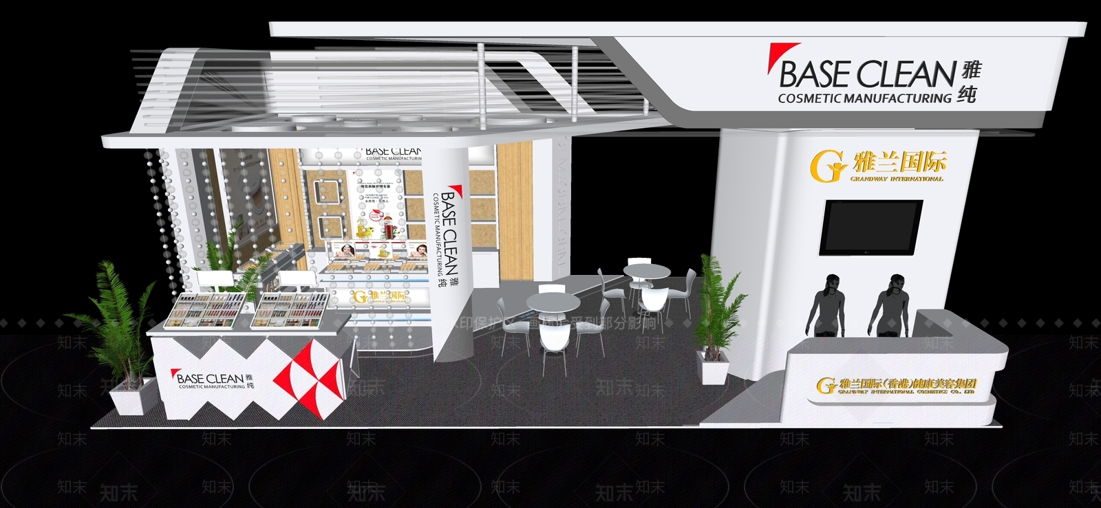 现代商业展厅SU模型下载【ID:1117872650】