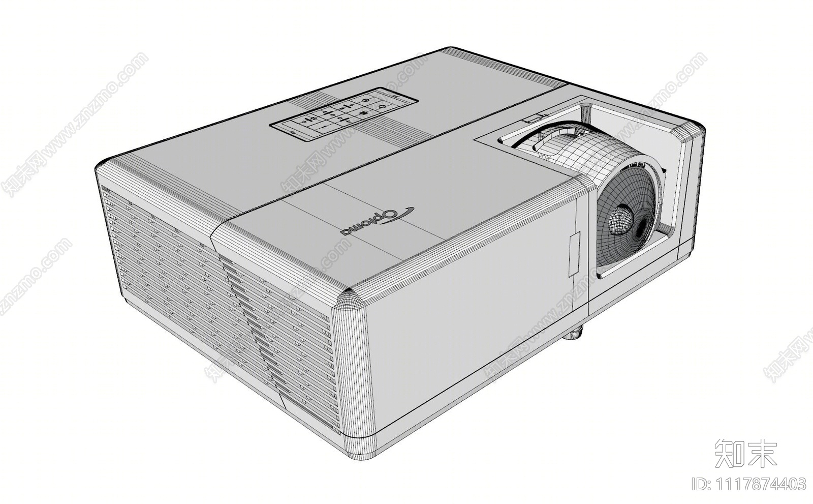 optoma能投影仪SU模型下载【ID:1117874403】