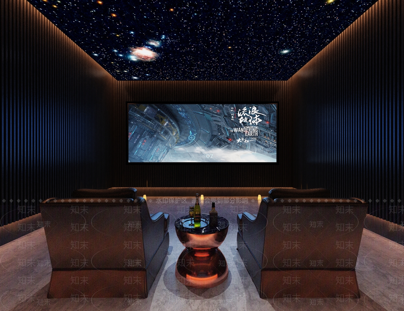 现代家居影音室3D模型下载【ID:1117886069】