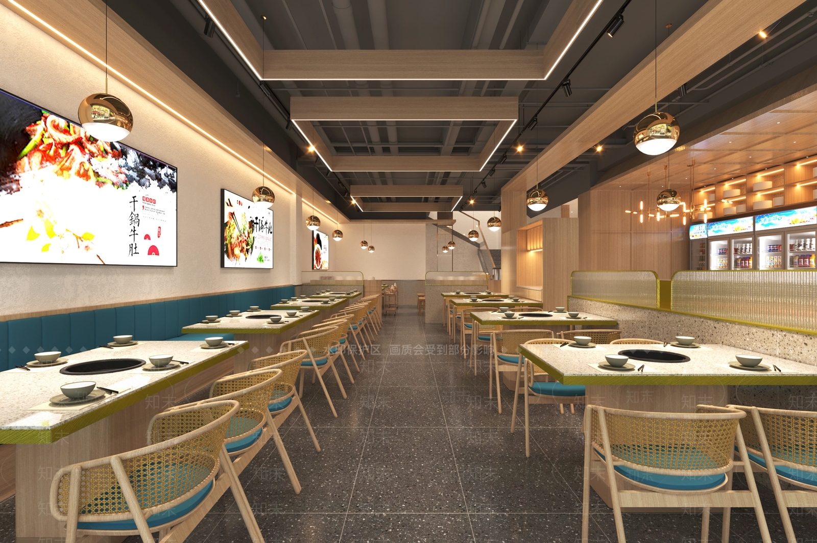 工业风火锅店3D模型下载【ID:1117906681】