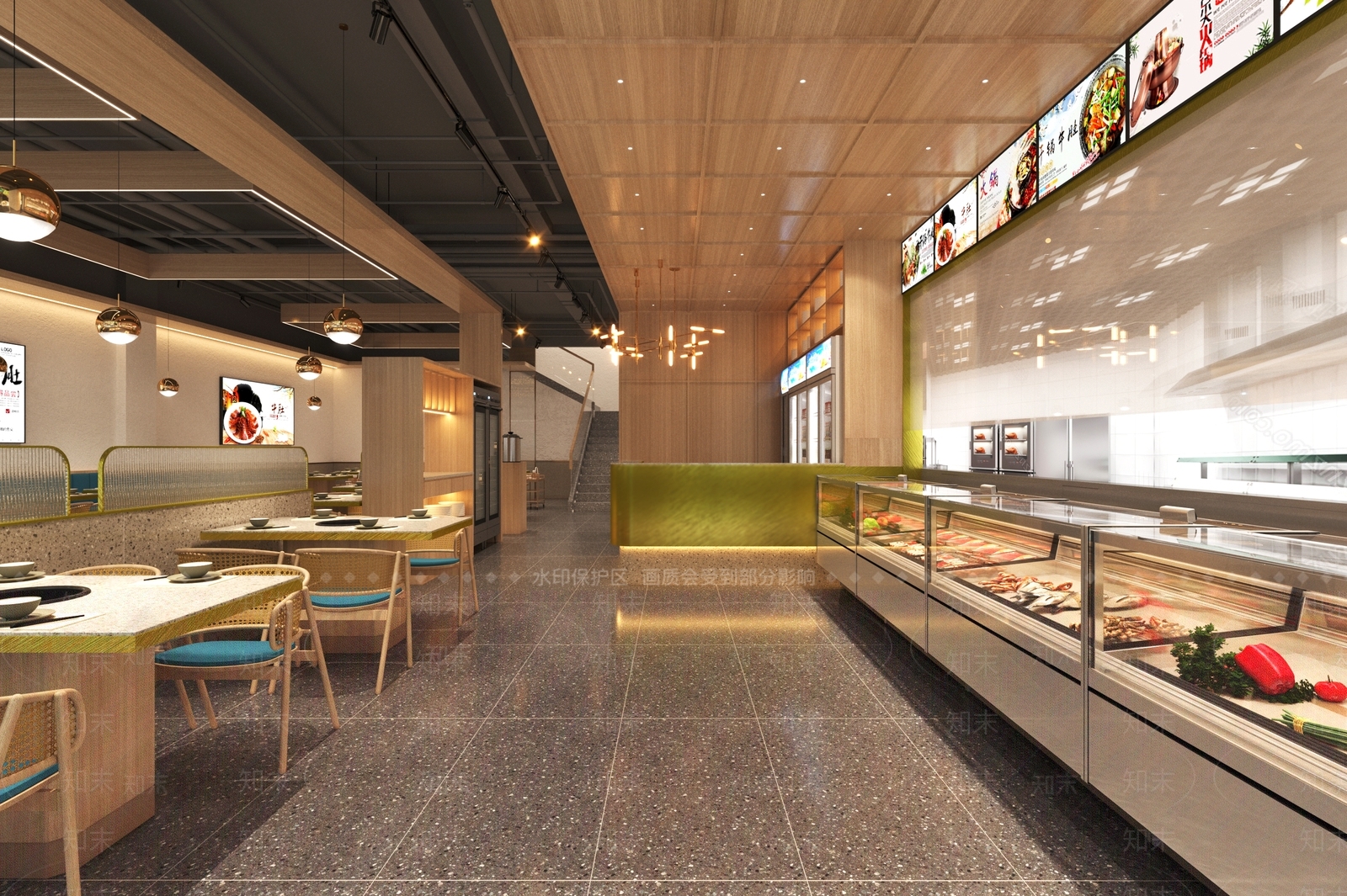 工业风火锅店3D模型下载【ID:1117906681】