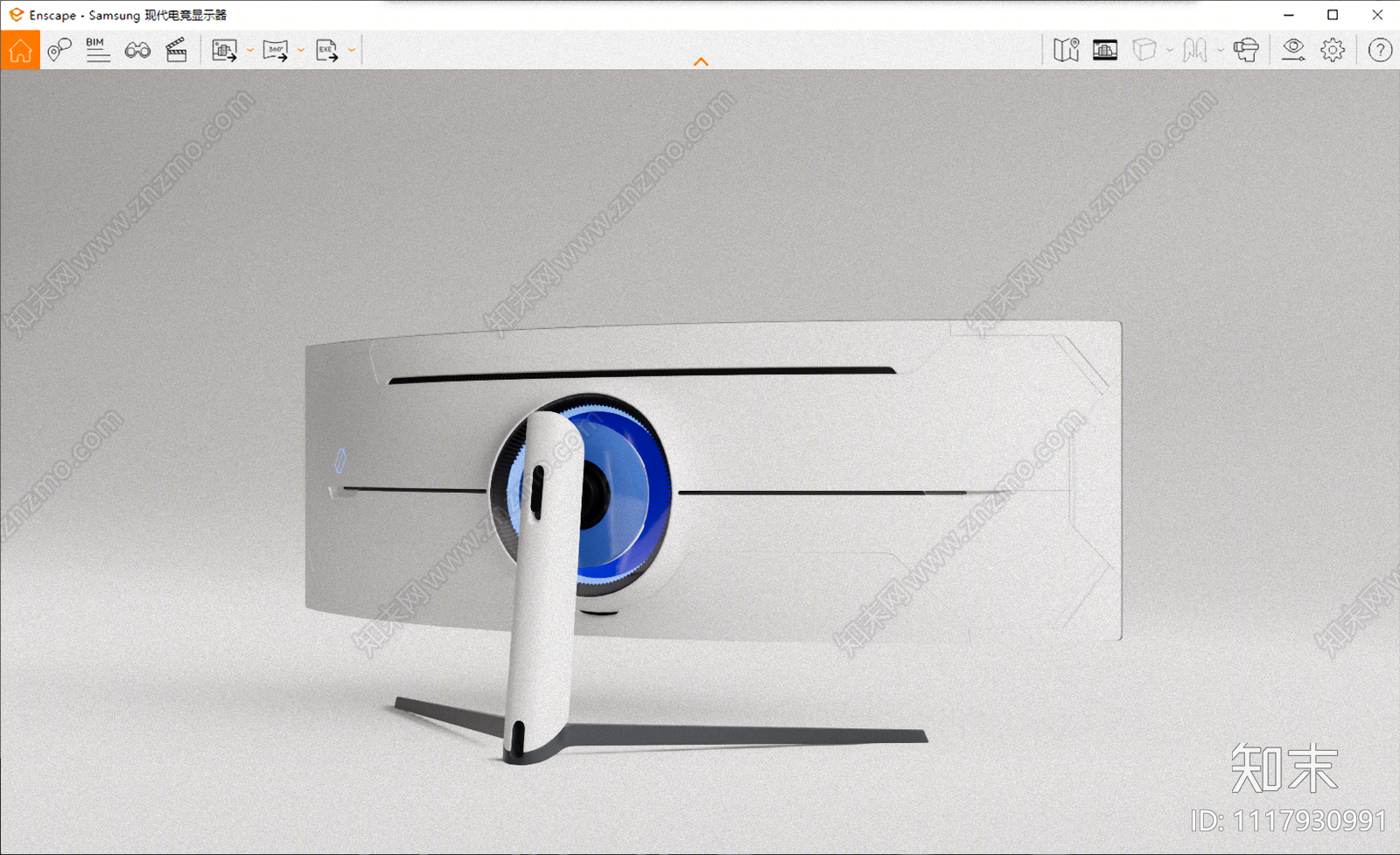 Samsung现代电竞显示器SU模型下载【ID:1117930991】