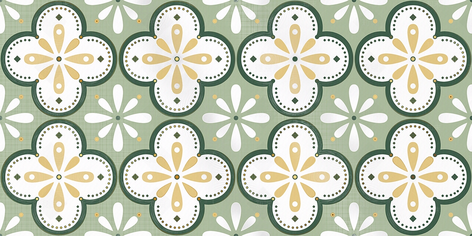 绿色小花自然系列花砖贴图下载【ID:1117932088】