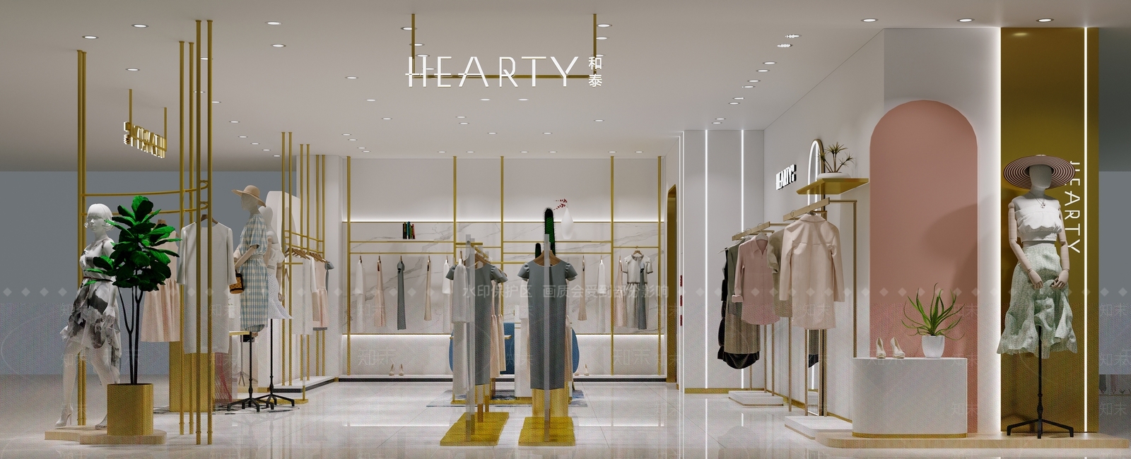 现代服装店3D模型下载【ID:1117932716】