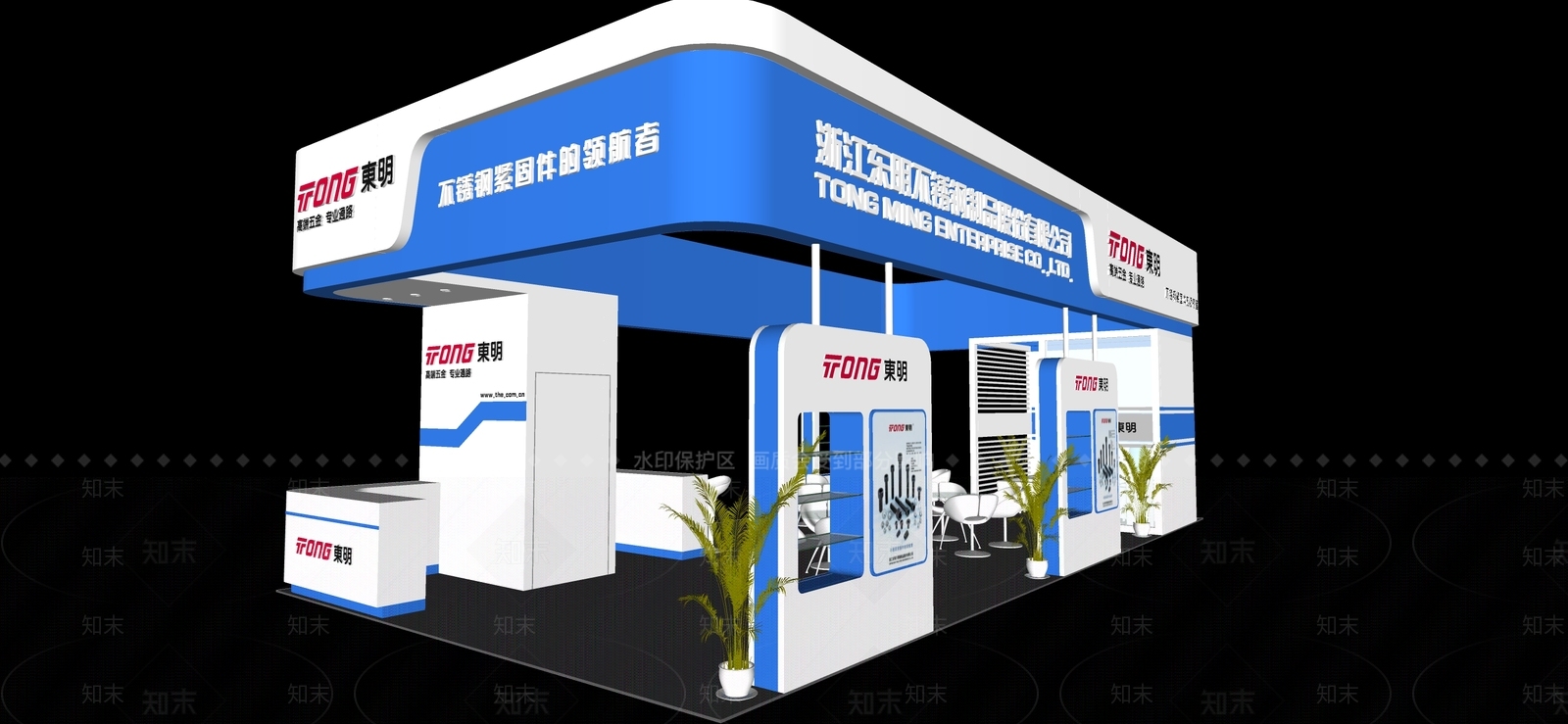 现代商业展厅SU模型下载【ID:1117933110】