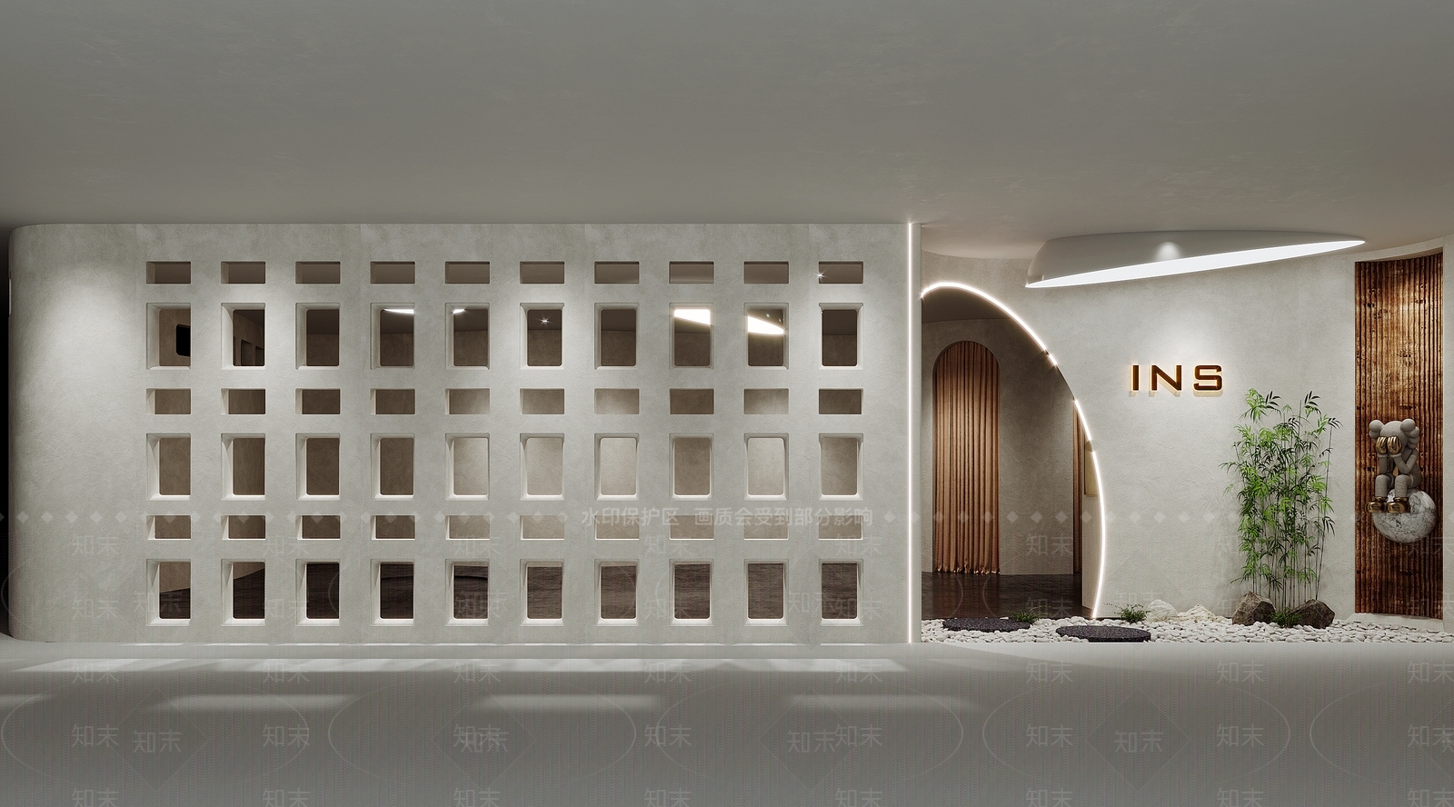 侘寂服装店门面招牌3D模型下载【ID:1117946635】