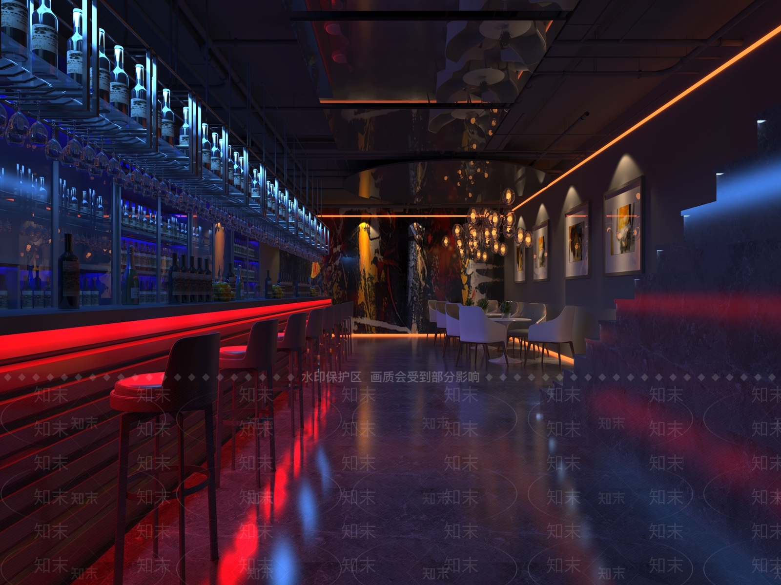 工业风酒吧3D模型下载【ID:1117941040】