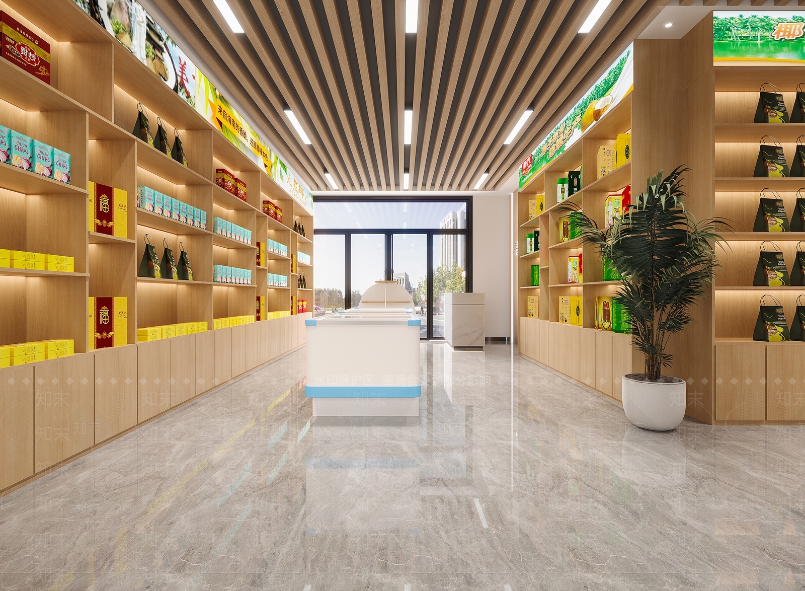 现代海南特产店3D模型下载【ID:1117970029】
