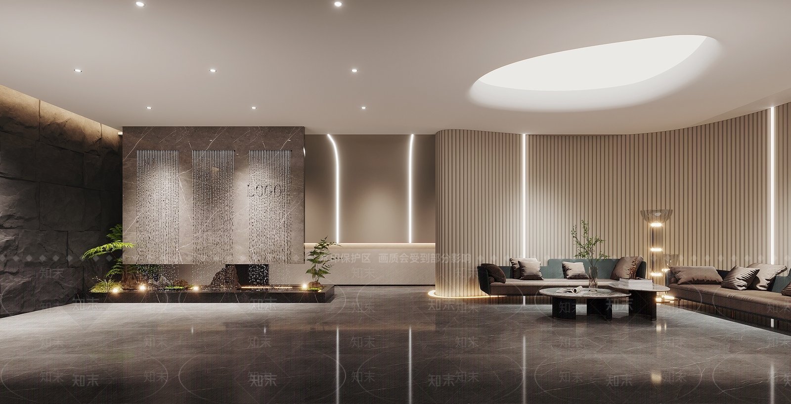 现代公司大堂3D模型下载【ID:1117970466】