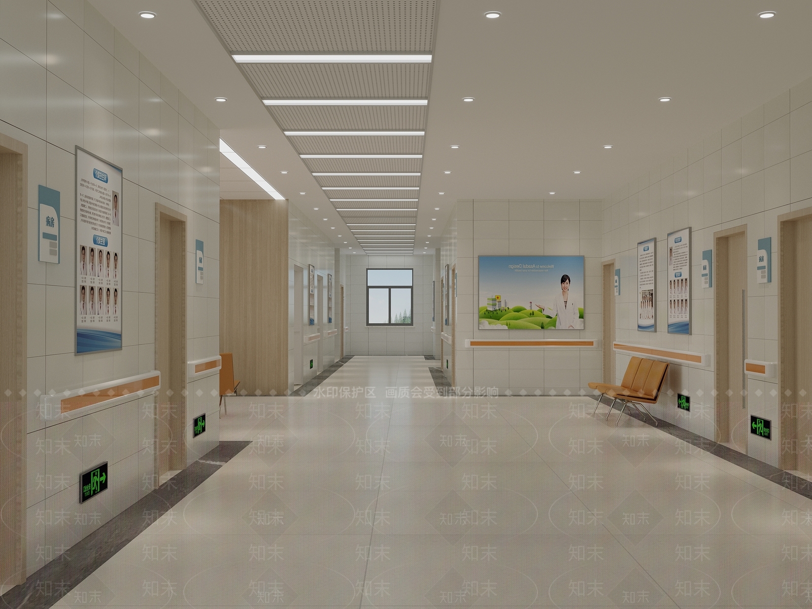 现代医院3D模型下载【ID:1117971371】