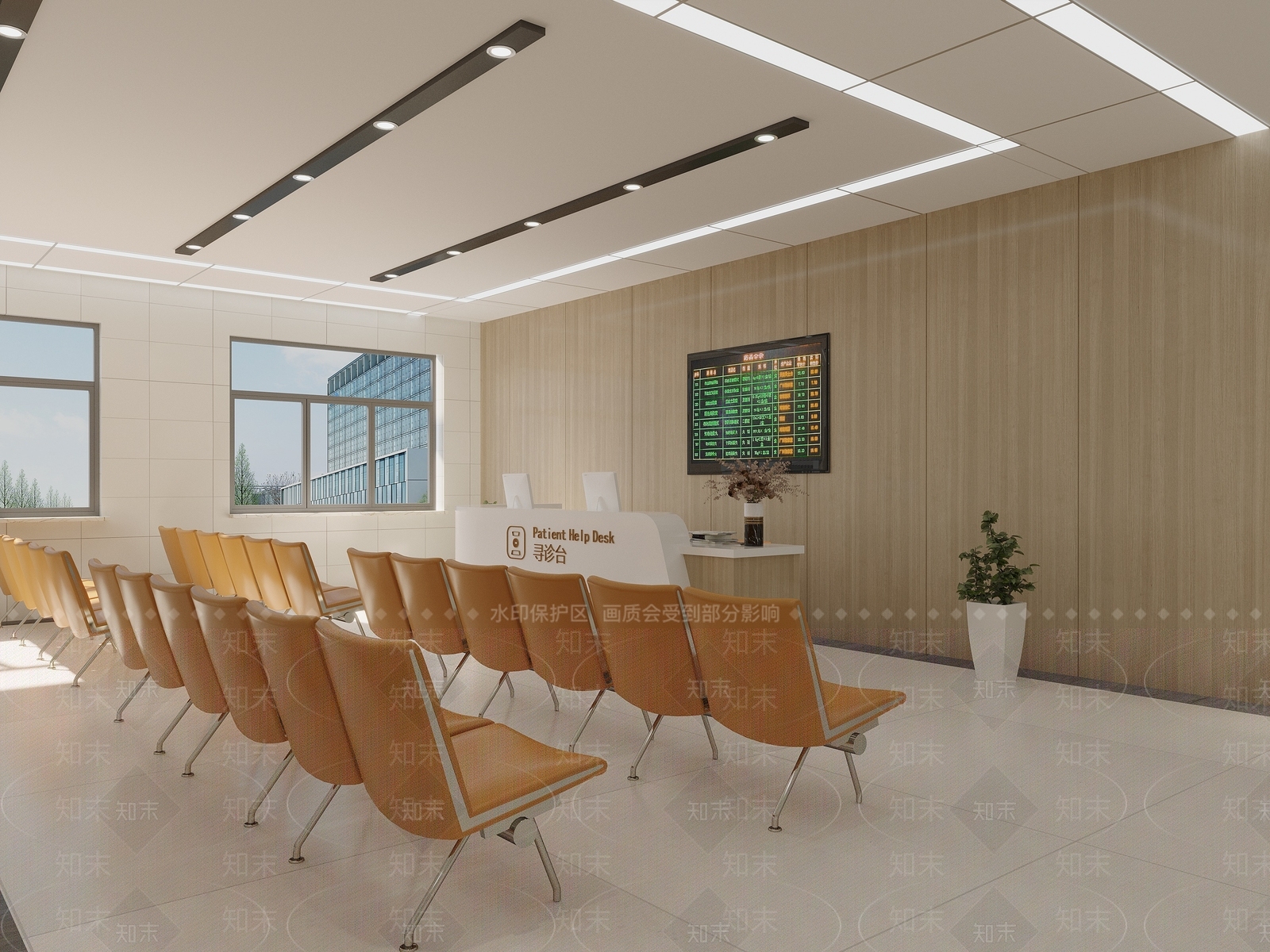 现代医院3D模型下载【ID:1117971371】