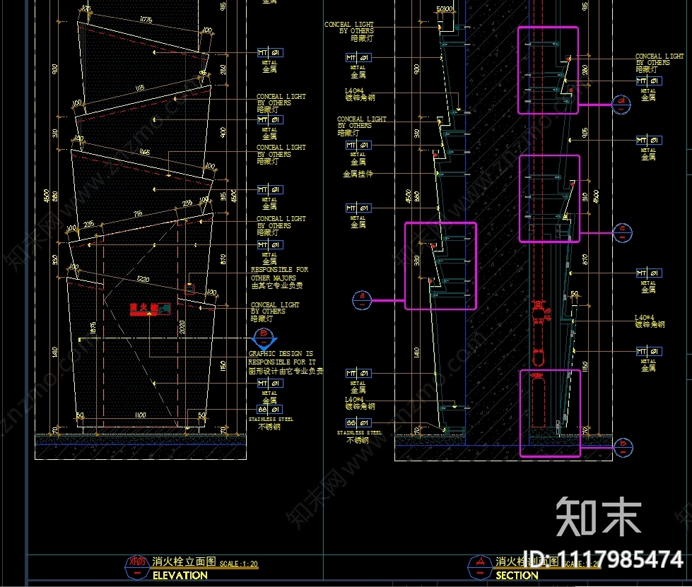 消防栓大样图施工图cad施工图下载【ID:1117985474】