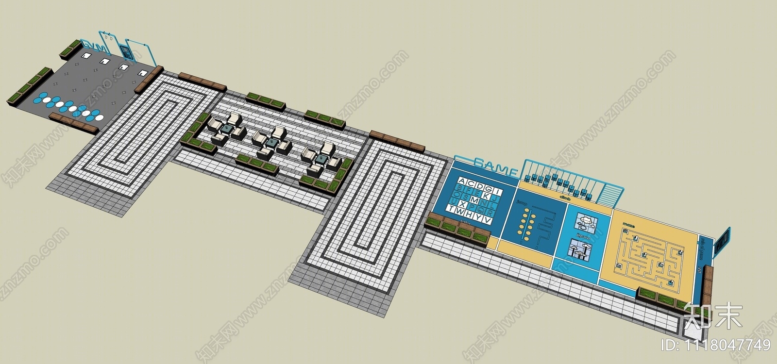 现代消防登高面SU模型下载【ID:1118047749】