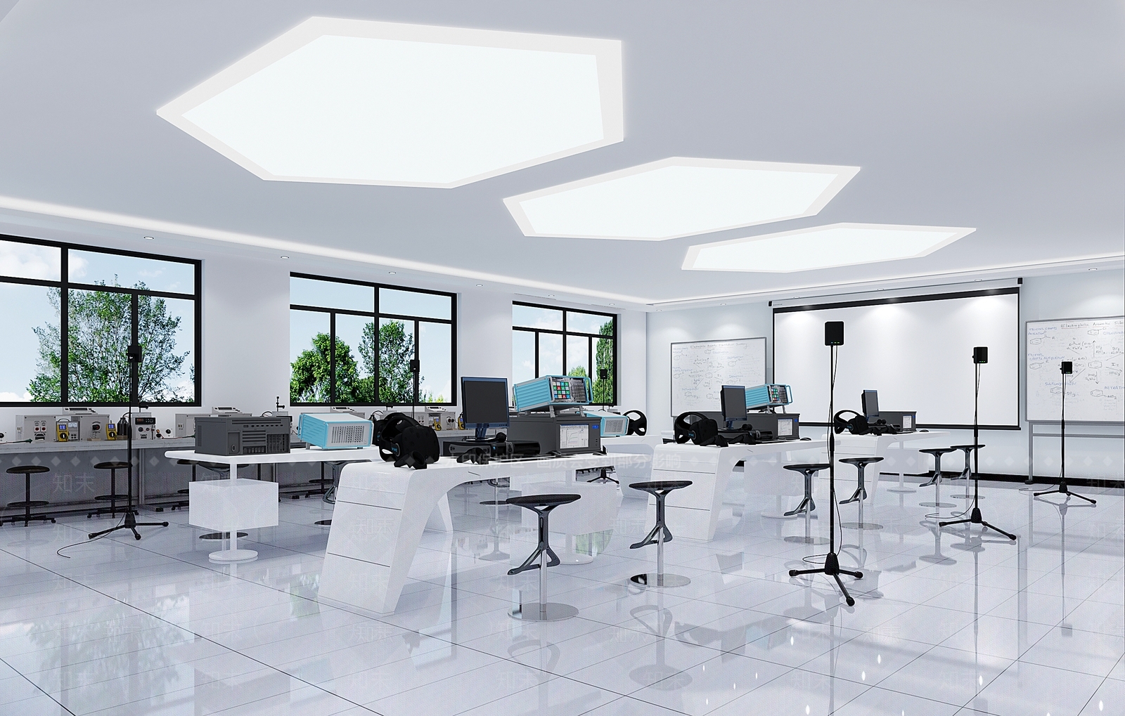 现代电路教学实验室3D模型下载【ID:1118061367】