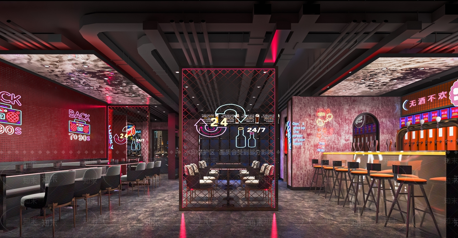 现代中餐厅SU模型下载【ID:1118063512】