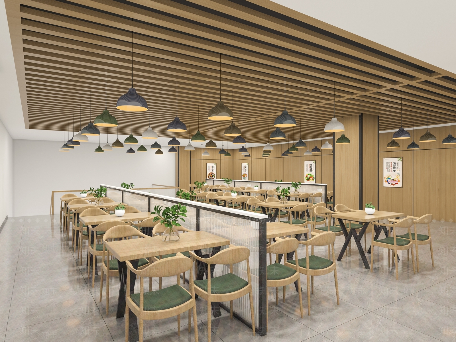 现代食堂3D模型下载【ID:1118083867】