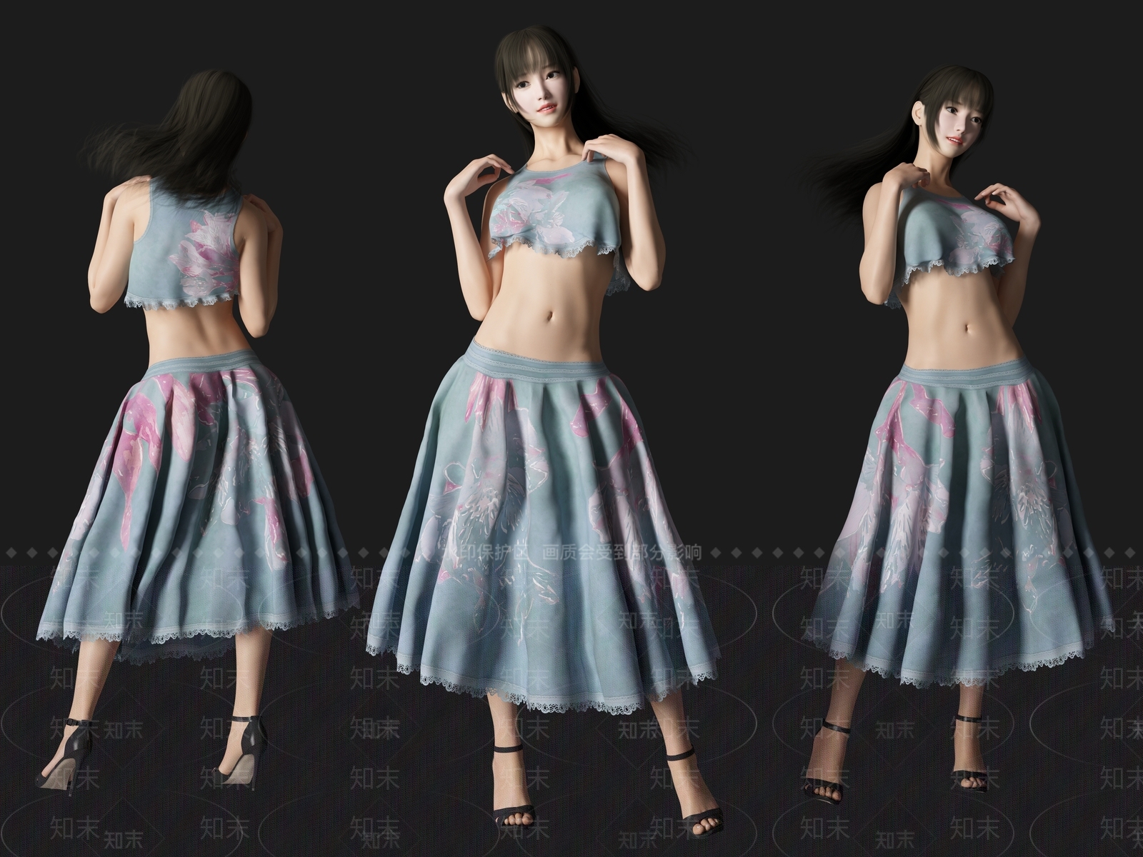 美女人物SU模型下载【ID:1118094572】