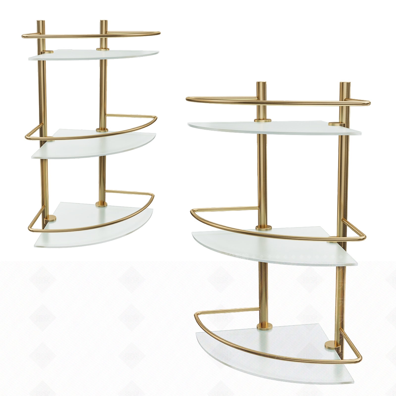 现代卫生间置物架3D模型下载【ID:1118110402】