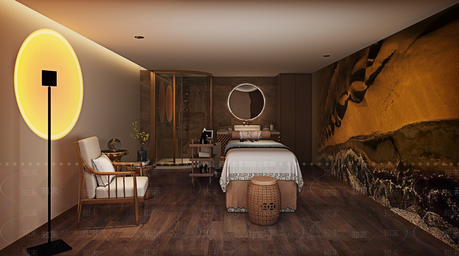 新中式美容院包厢3D模型下载【ID:1118115167】