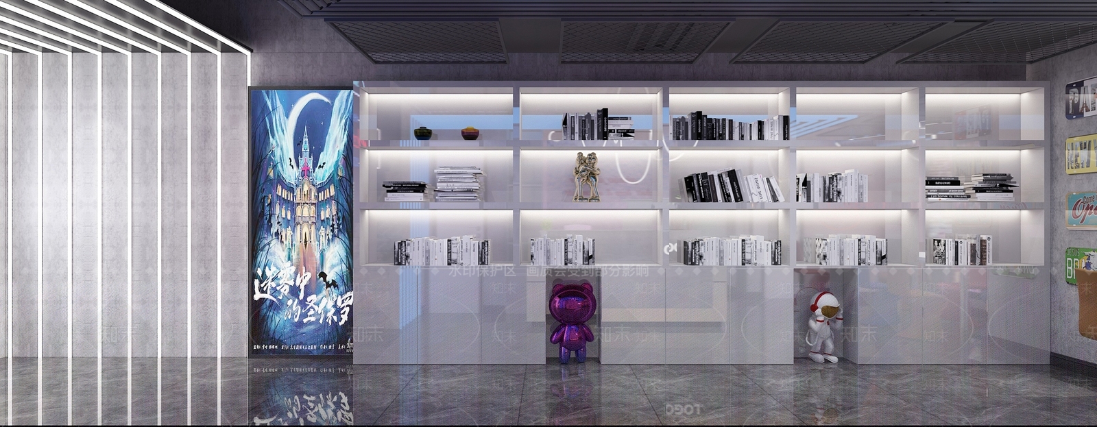 现代剧本杀店3D模型下载【ID:1118345404】