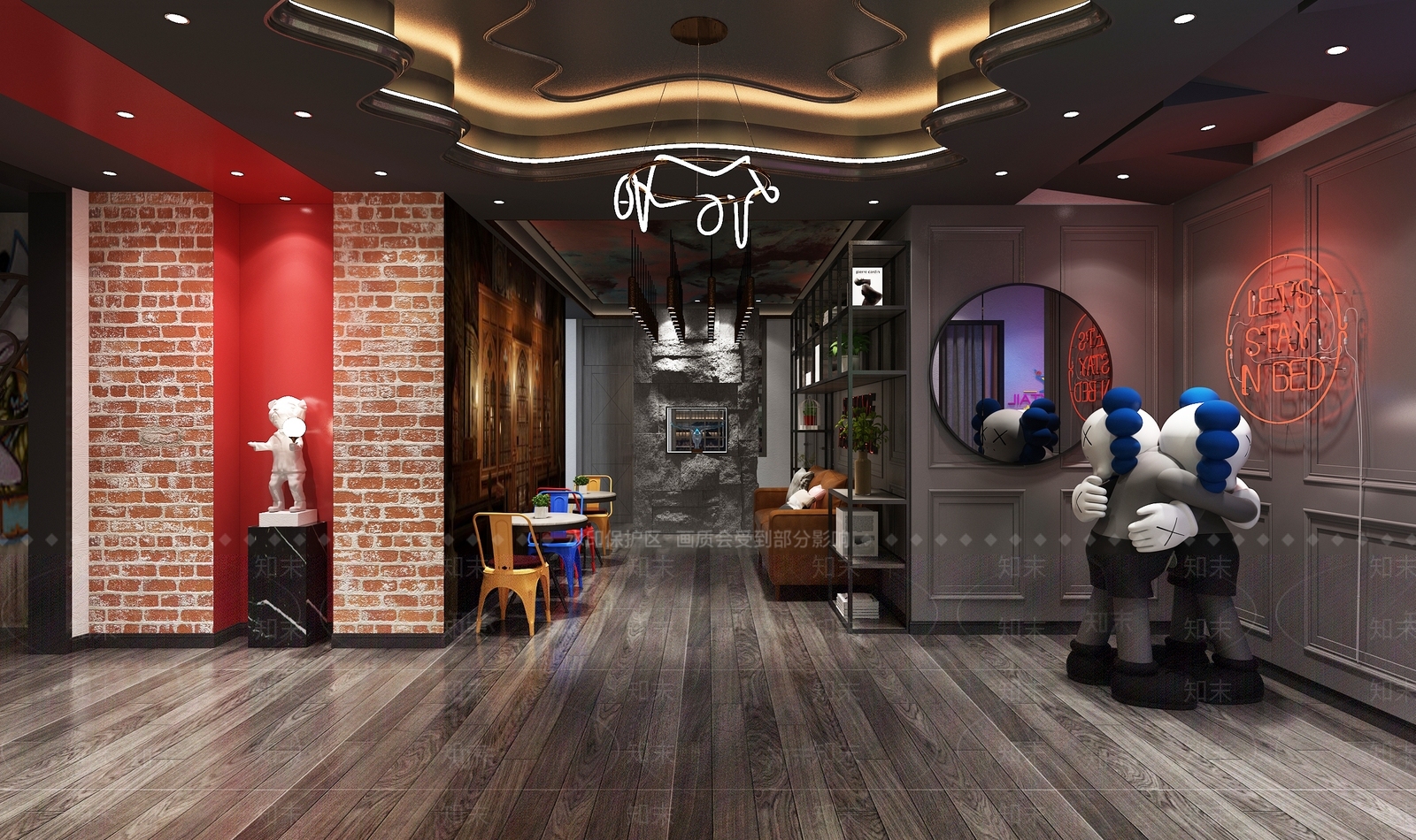 现代剧本杀大厅3D模型下载【ID:1118116487】