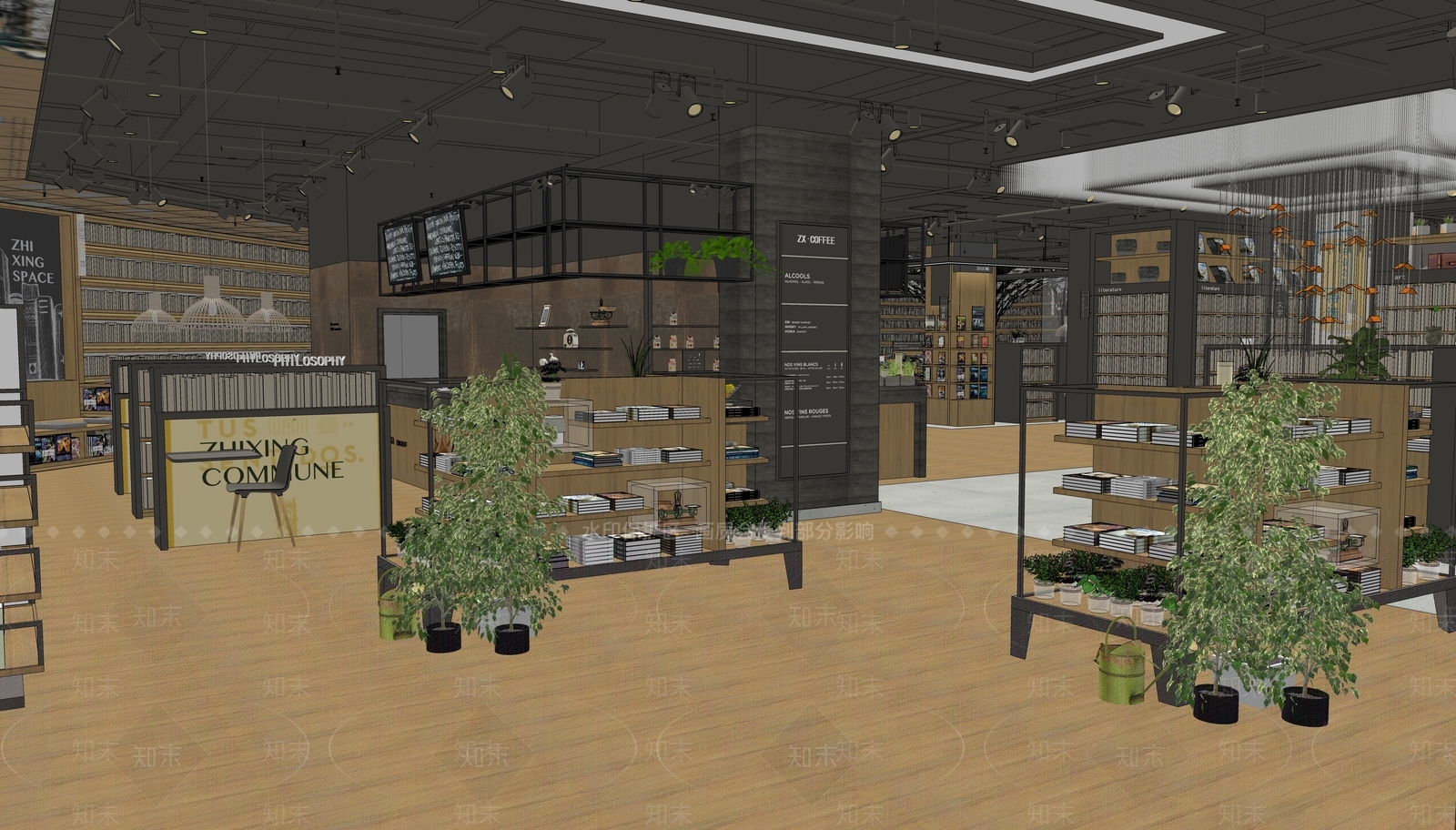 现代书店SU模型下载【ID:1118135775】
