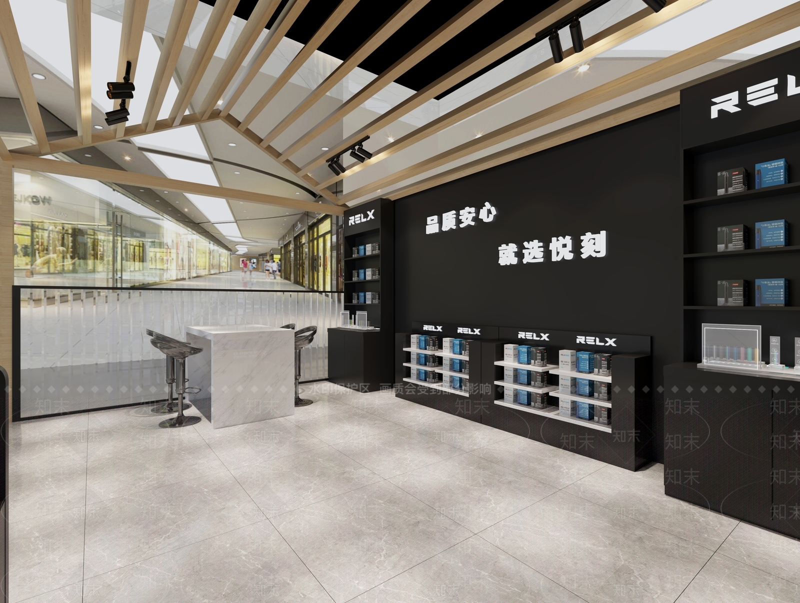 现代电子烟专卖店3D模型下载【ID:1118137860】