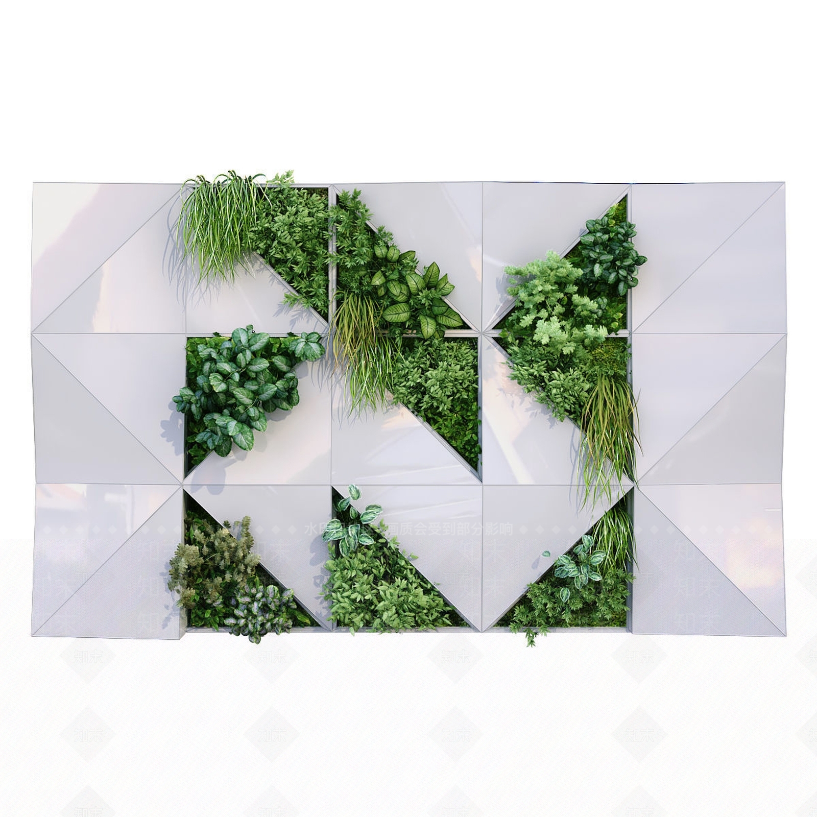 绿植植物墙3D模型下载【ID:1118169630】