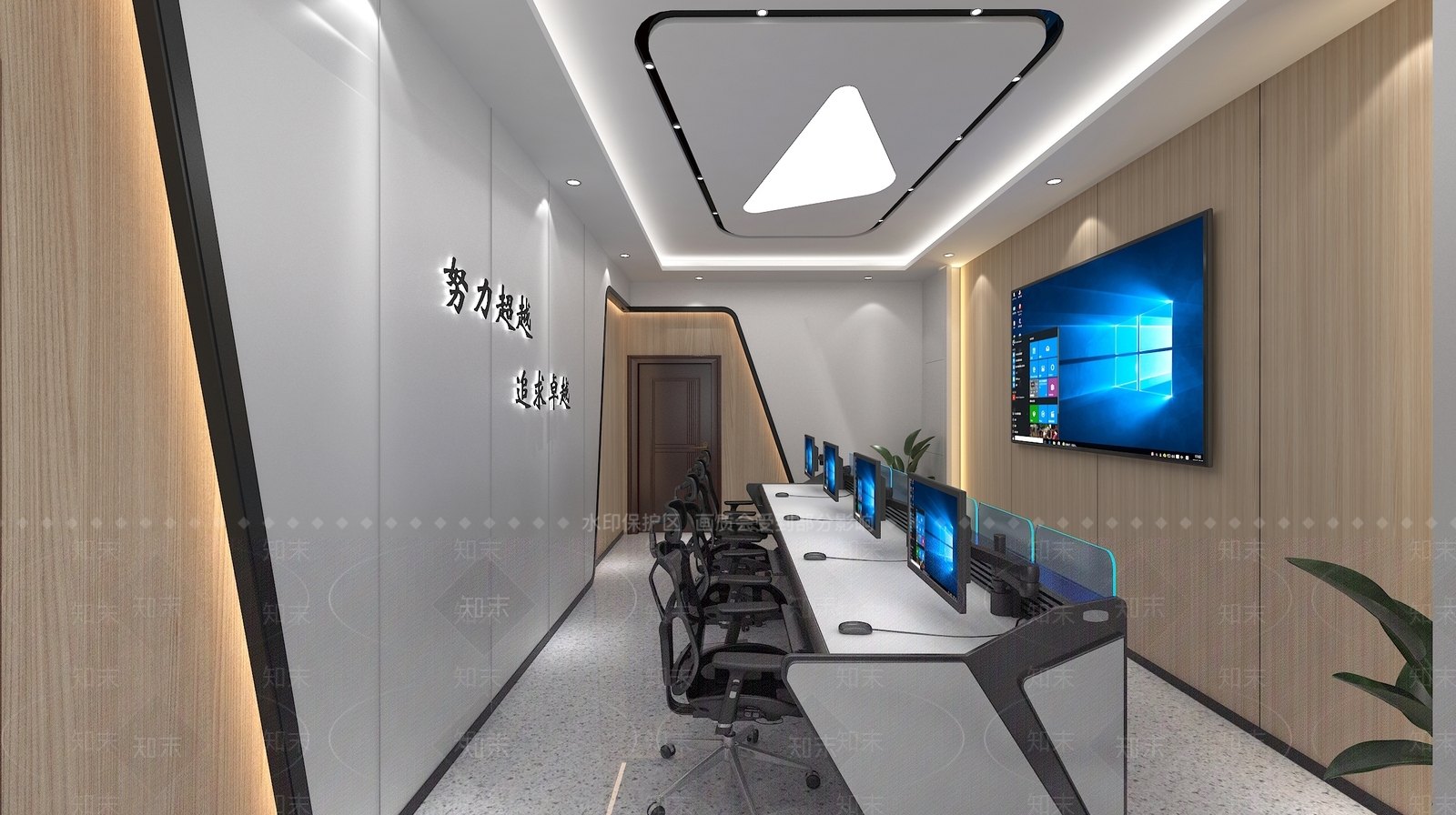 现代控制室3D模型下载【ID:1118153466】