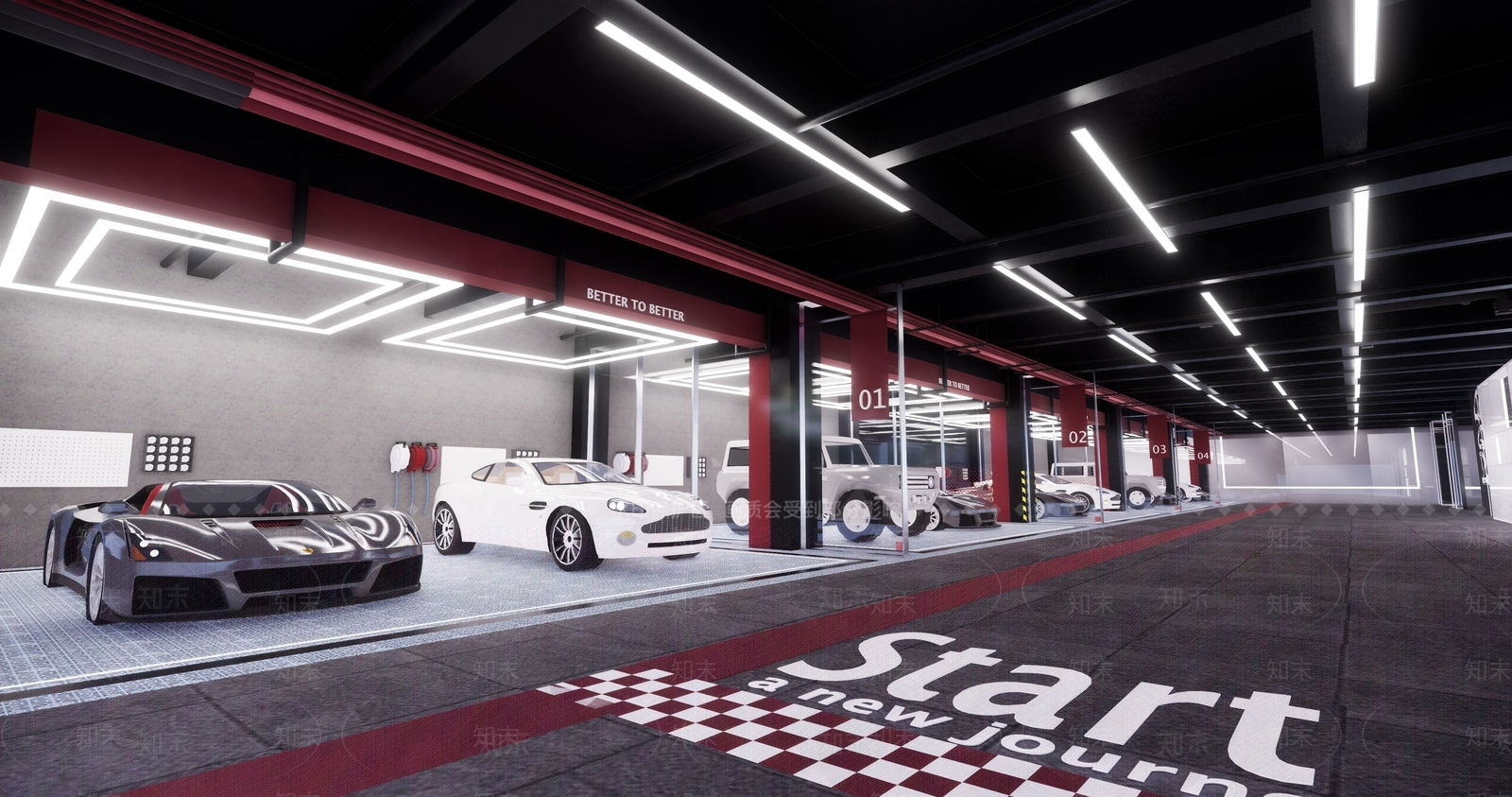 现代汽车4S店SU模型下载【ID:1118163877】