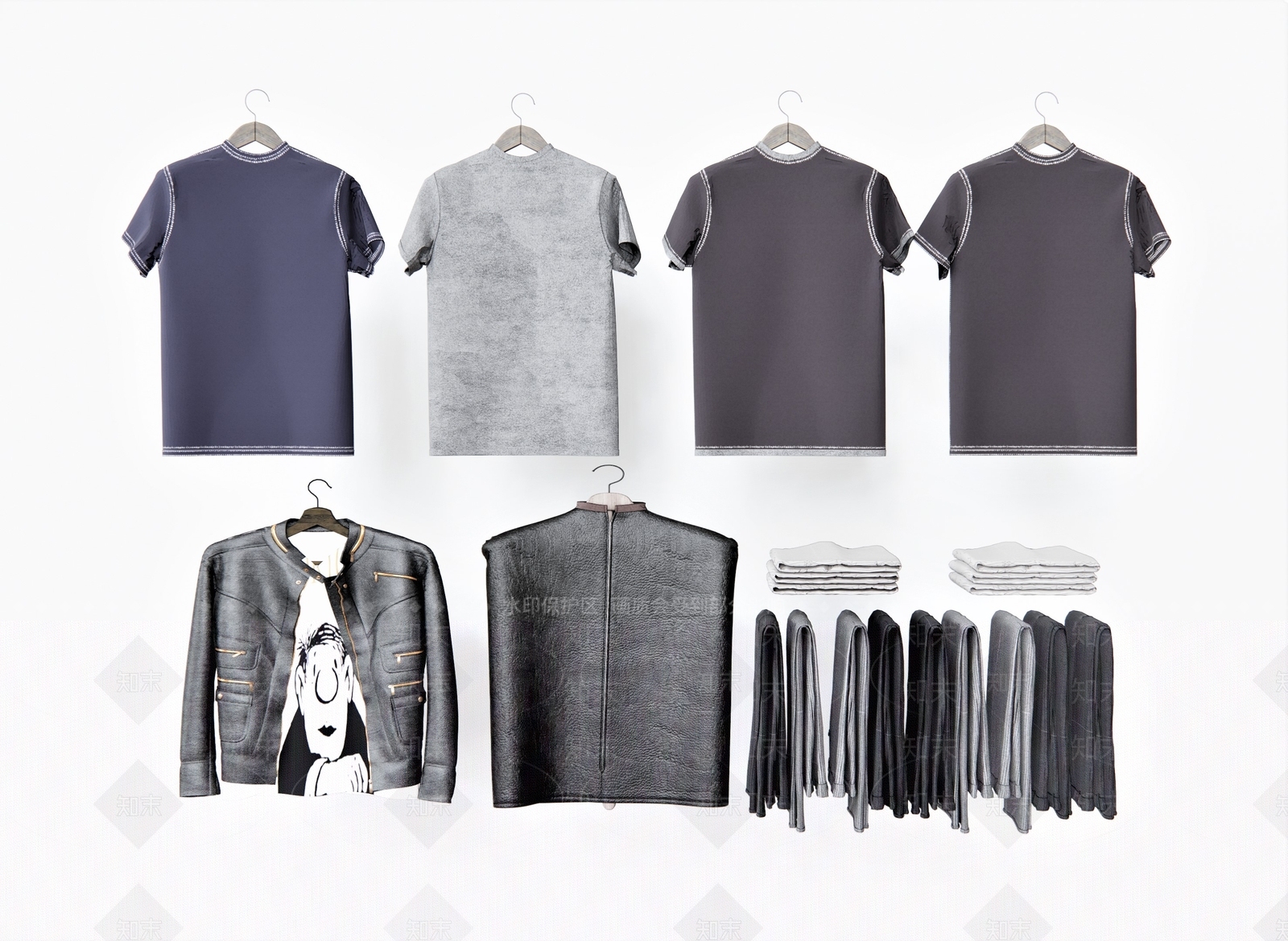 服装SU模型下载【ID:1118184743】
