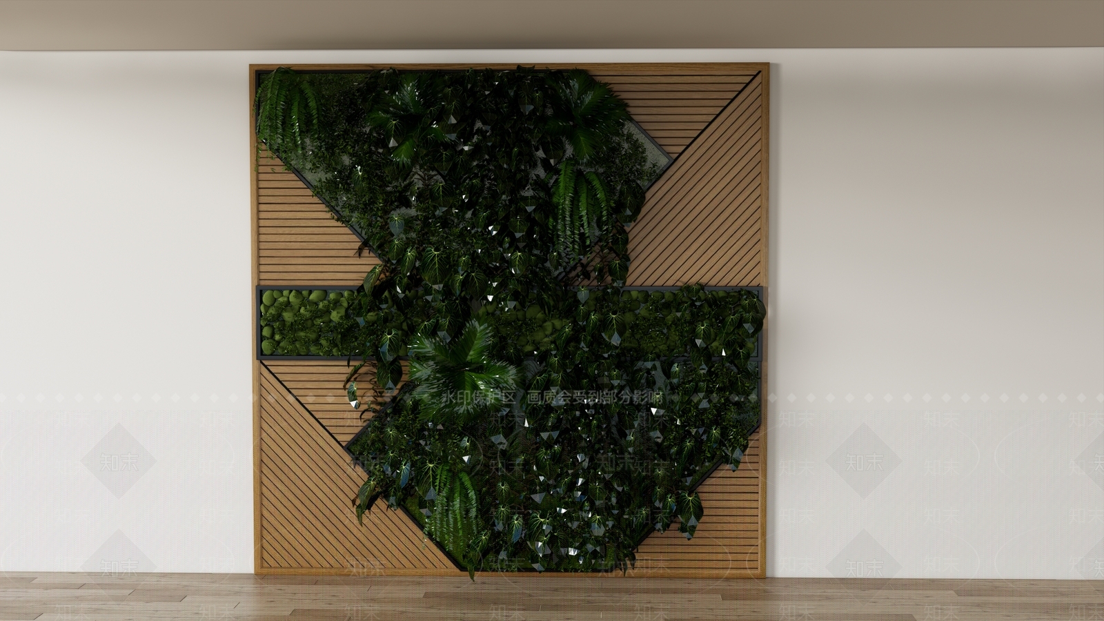 现代植物墙SU模型下载【ID:1118201131】