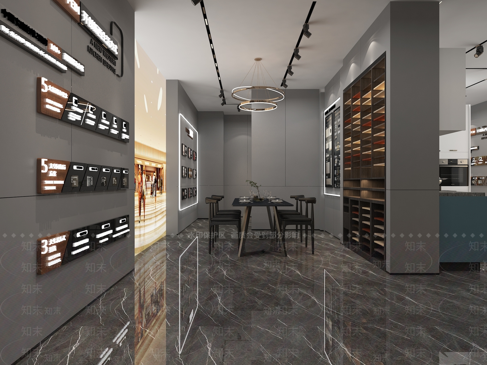 现代欧派家居专卖店3D模型下载【ID:1118204710】