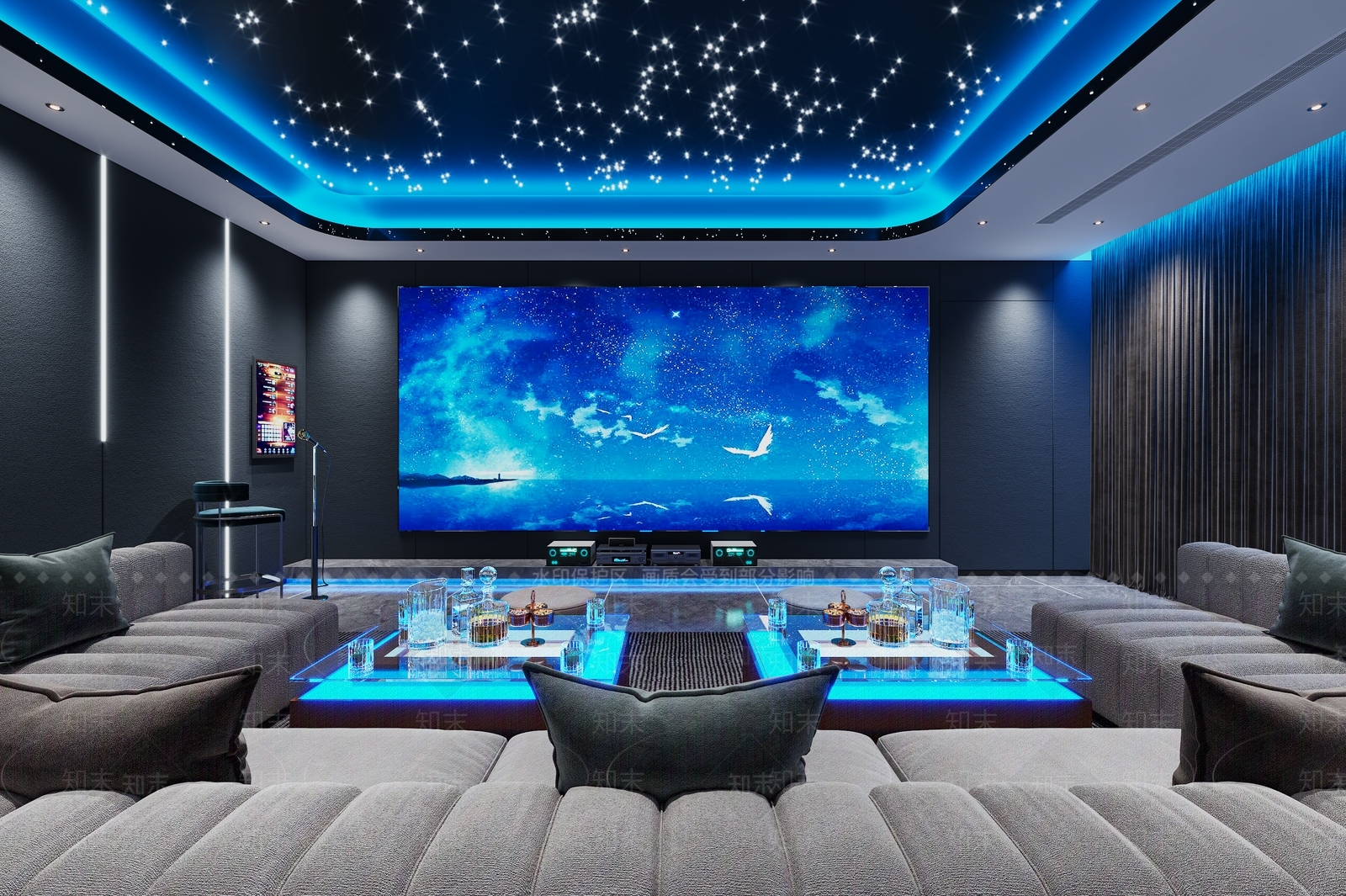 现代家居影音室3D模型下载【ID:1118209988】
