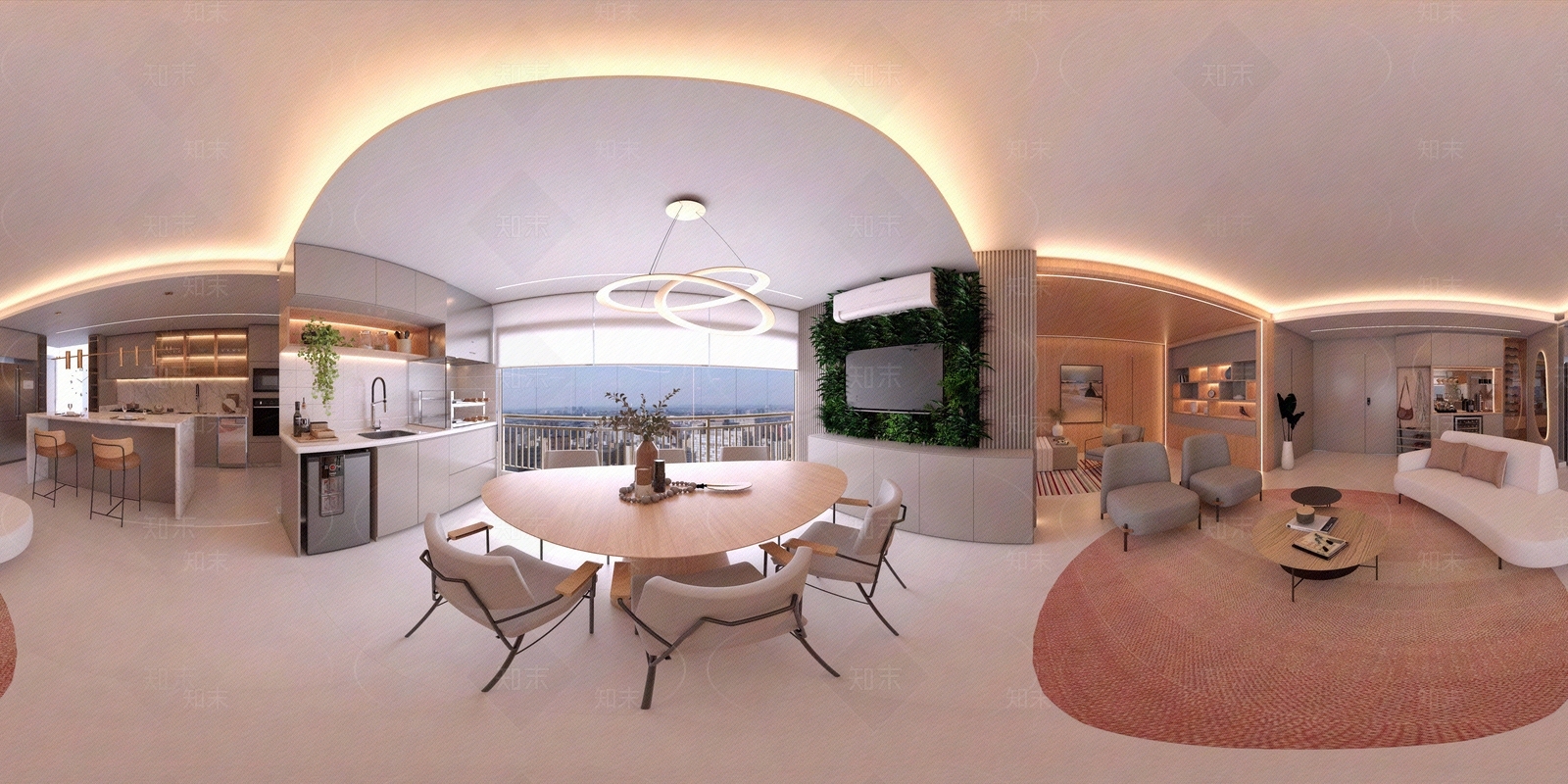 HDR简约温馨公寓室内贴图下载【ID:1118211154】