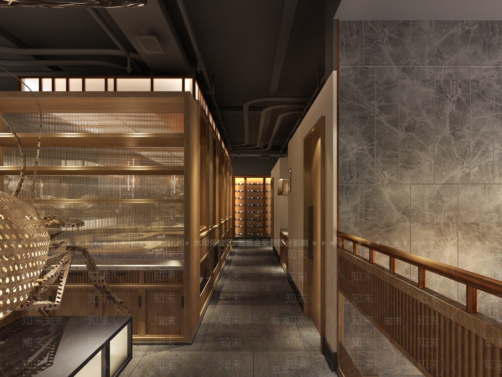 新中式火锅店3D模型下载【ID:1118213059】