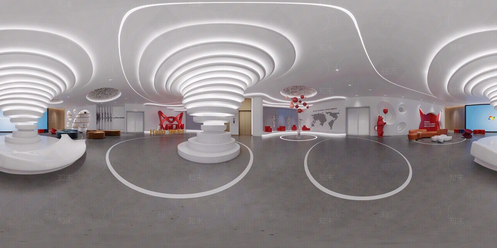 展览馆室内HDR贴图下载【ID:1118212746】