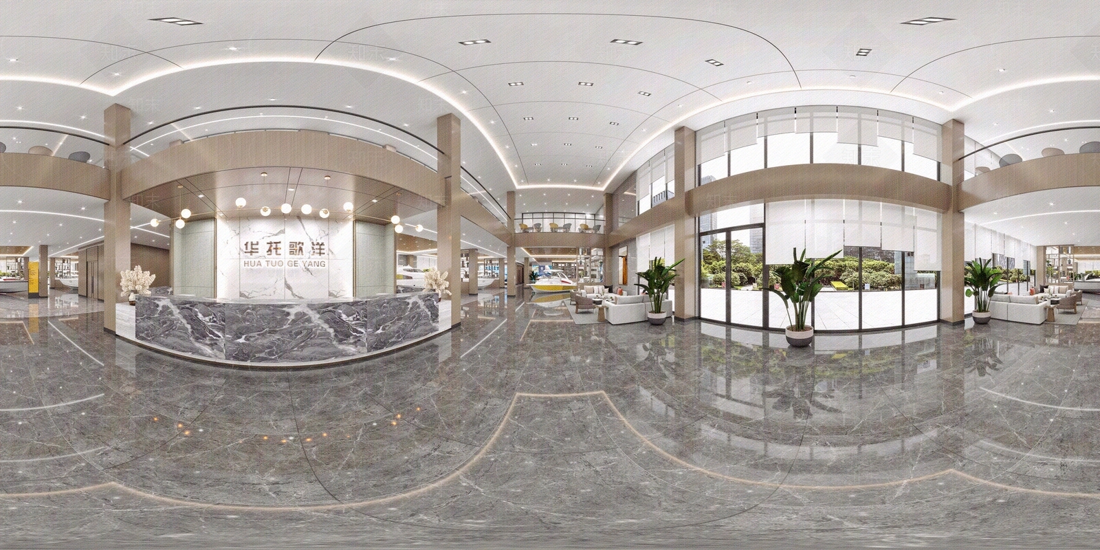 游艇展厅HDR贴图下载【ID:1118213856】