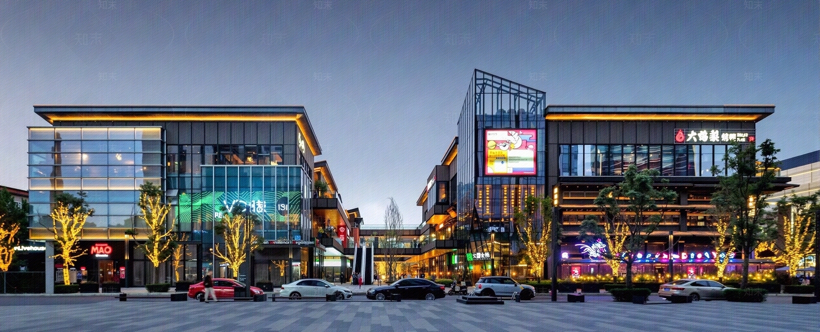 广场街道街景窗外景风景贴图下载【ID:1195363666】