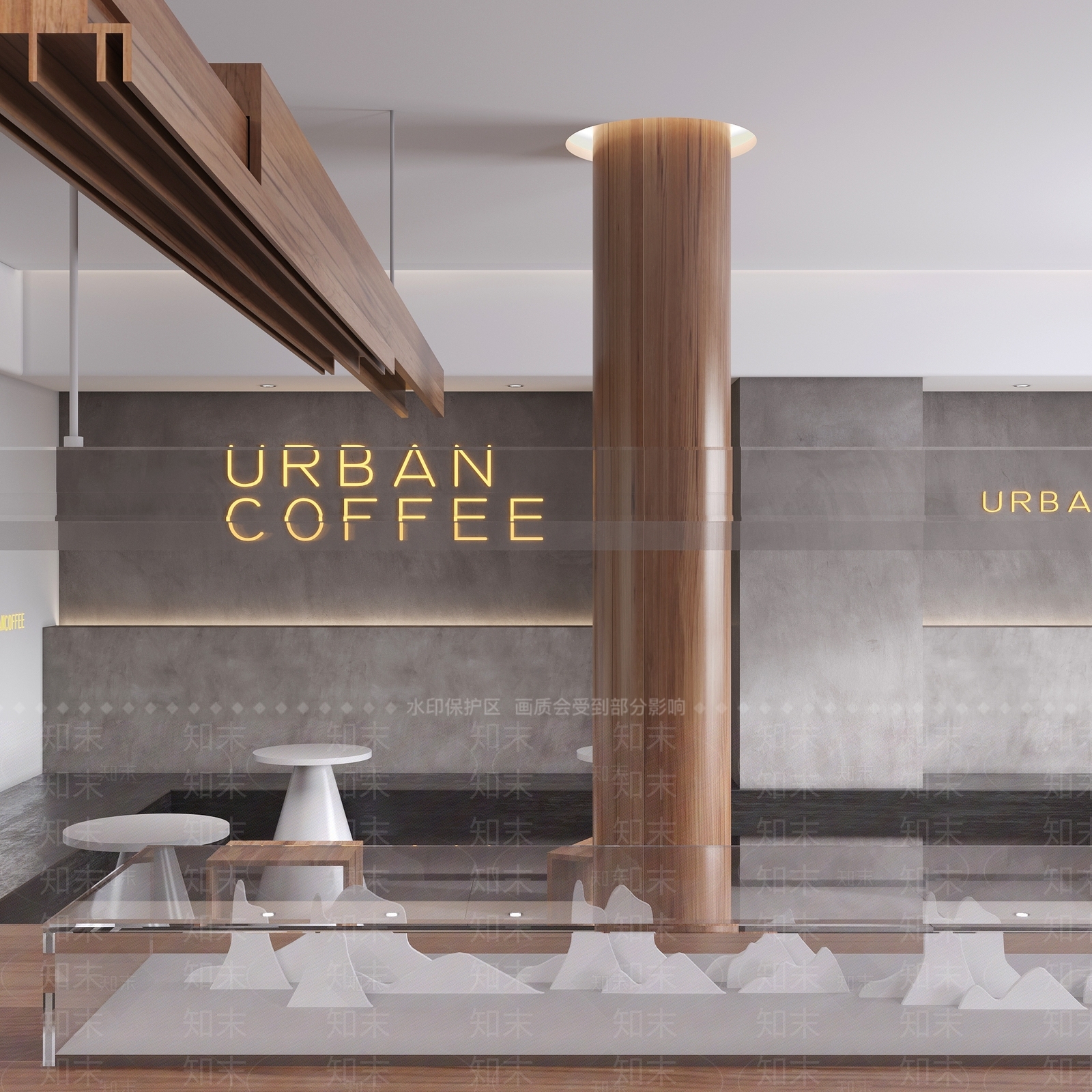 现代奶茶店3D模型下载【ID:1118222732】