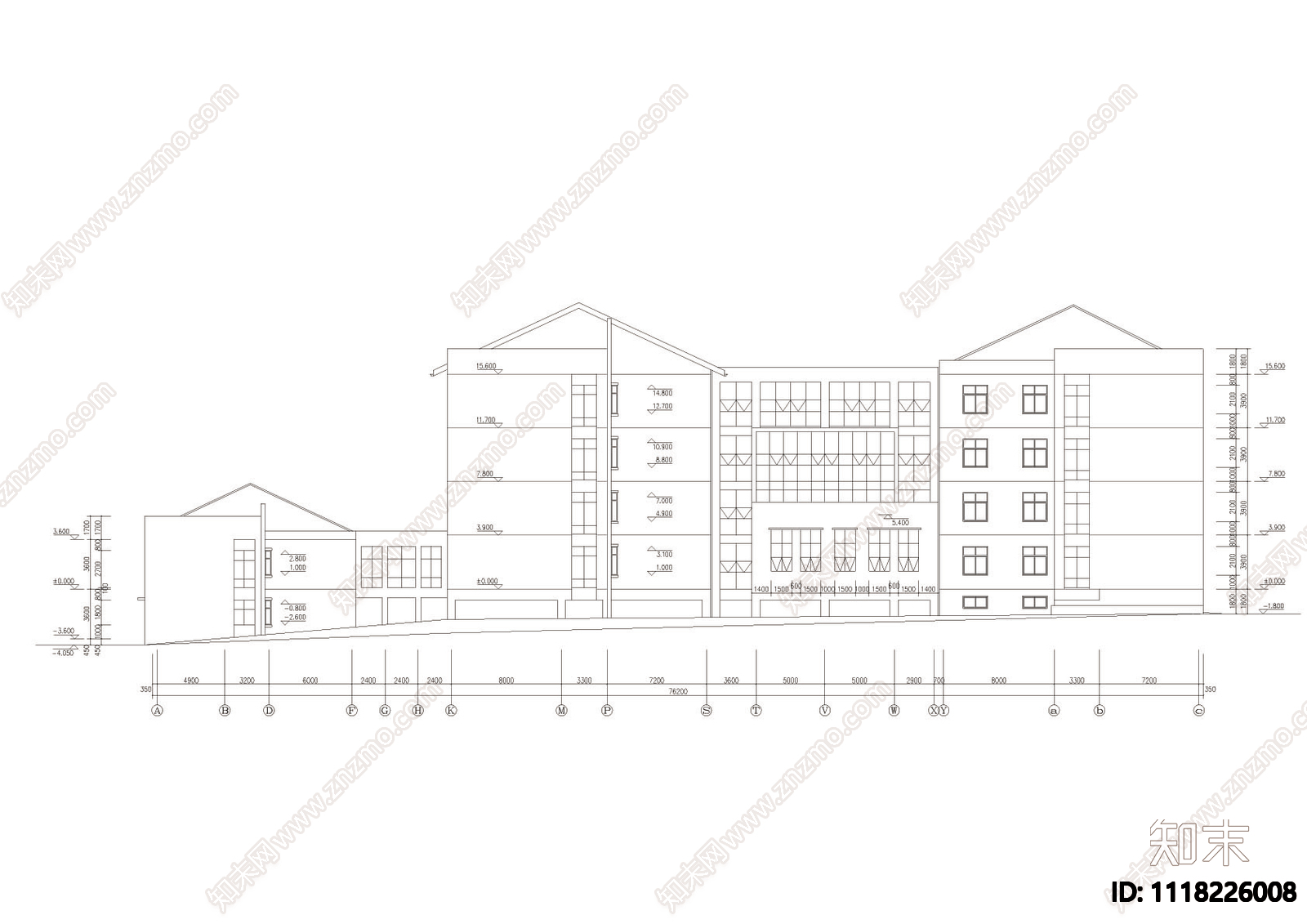 教学楼专项建筑图cad施工图施工图下载【ID:1118226008】