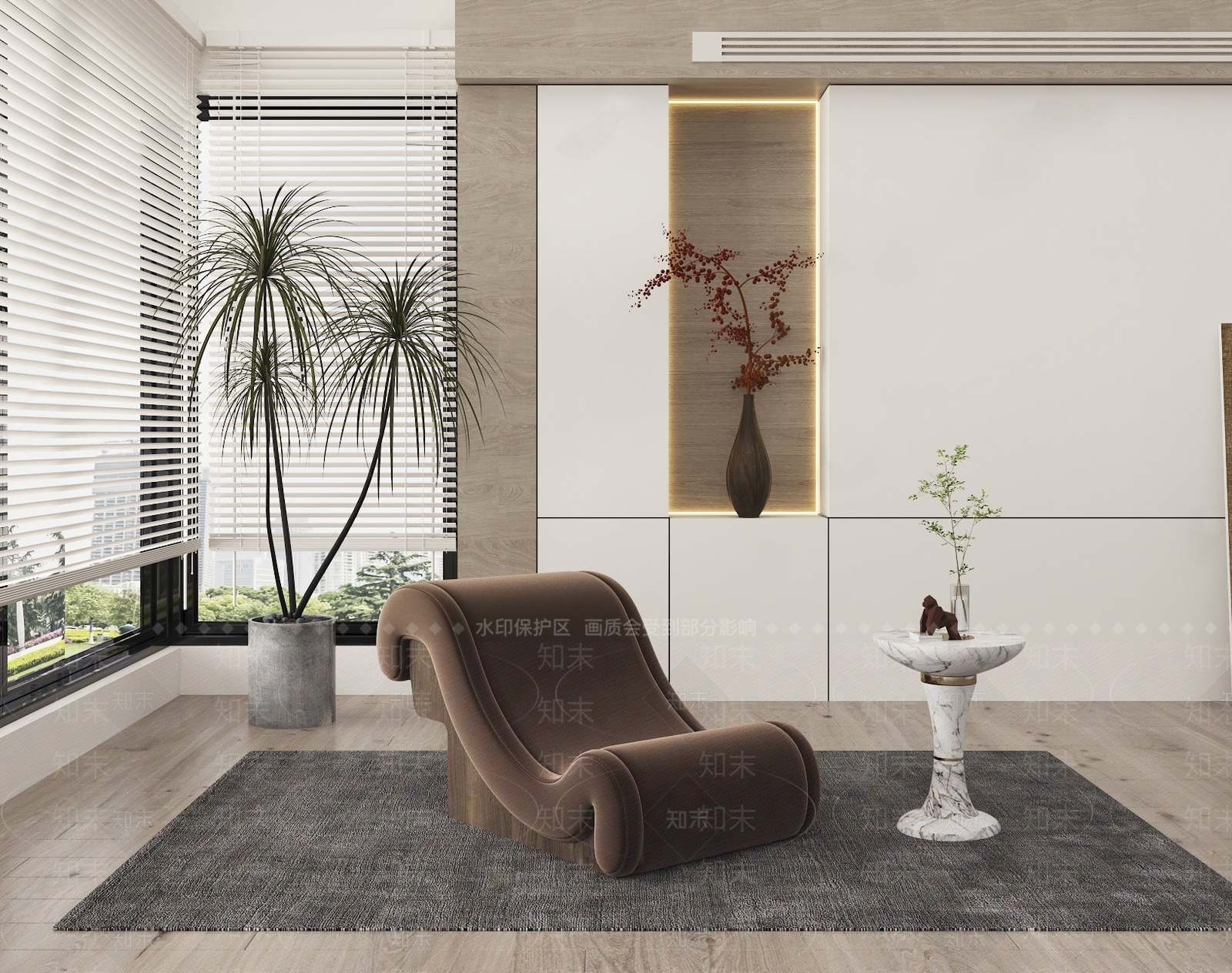 现代躺椅SU模型下载【ID:1118245612】